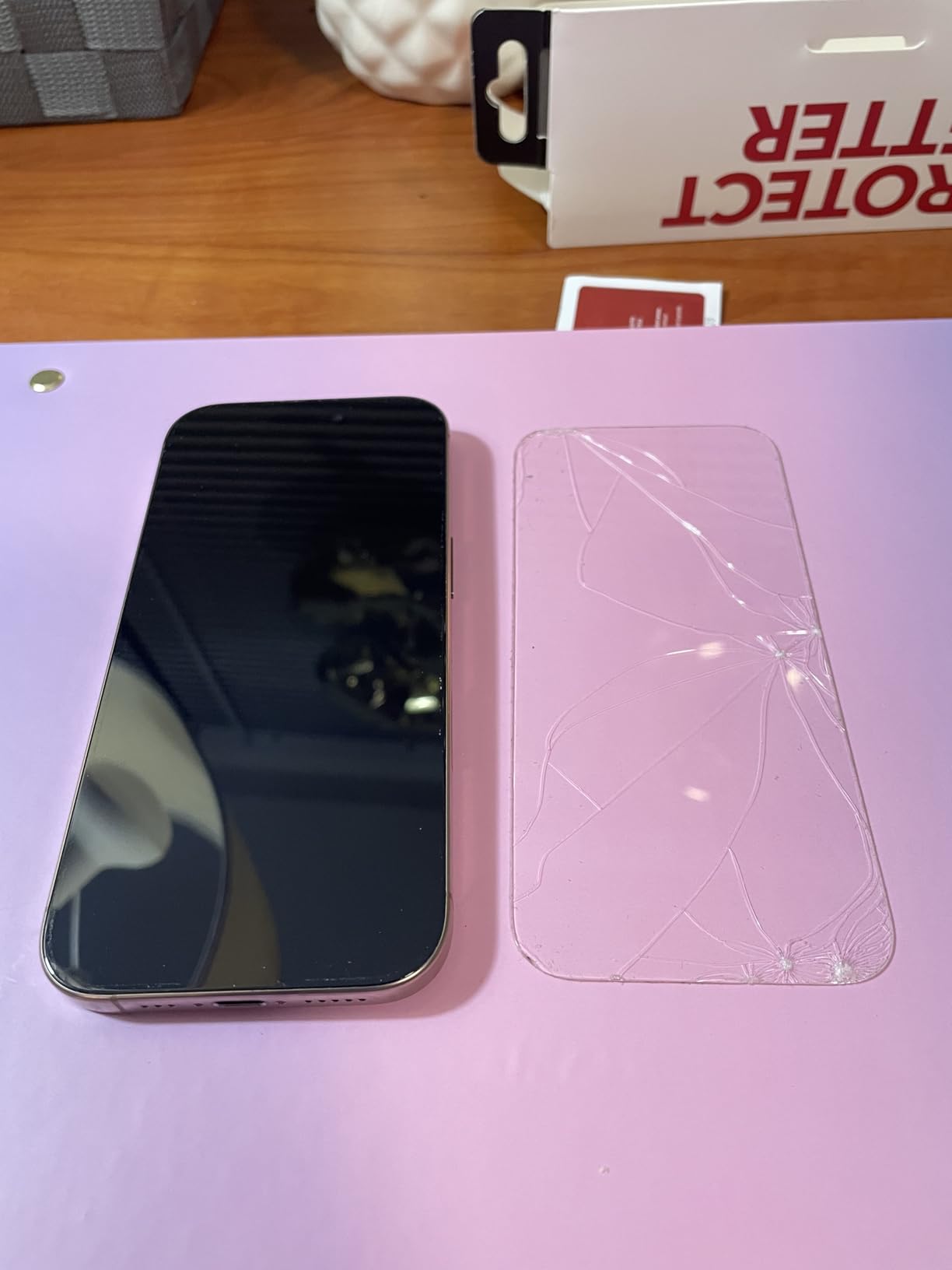 ZAGG Glass+ Screen Protector for iPhone 15-3X Stronger with Reinforced Edges, Scratch & Smudge-Resistant Surface, InvisibleShield, Easy to Install - Customer Photo 1