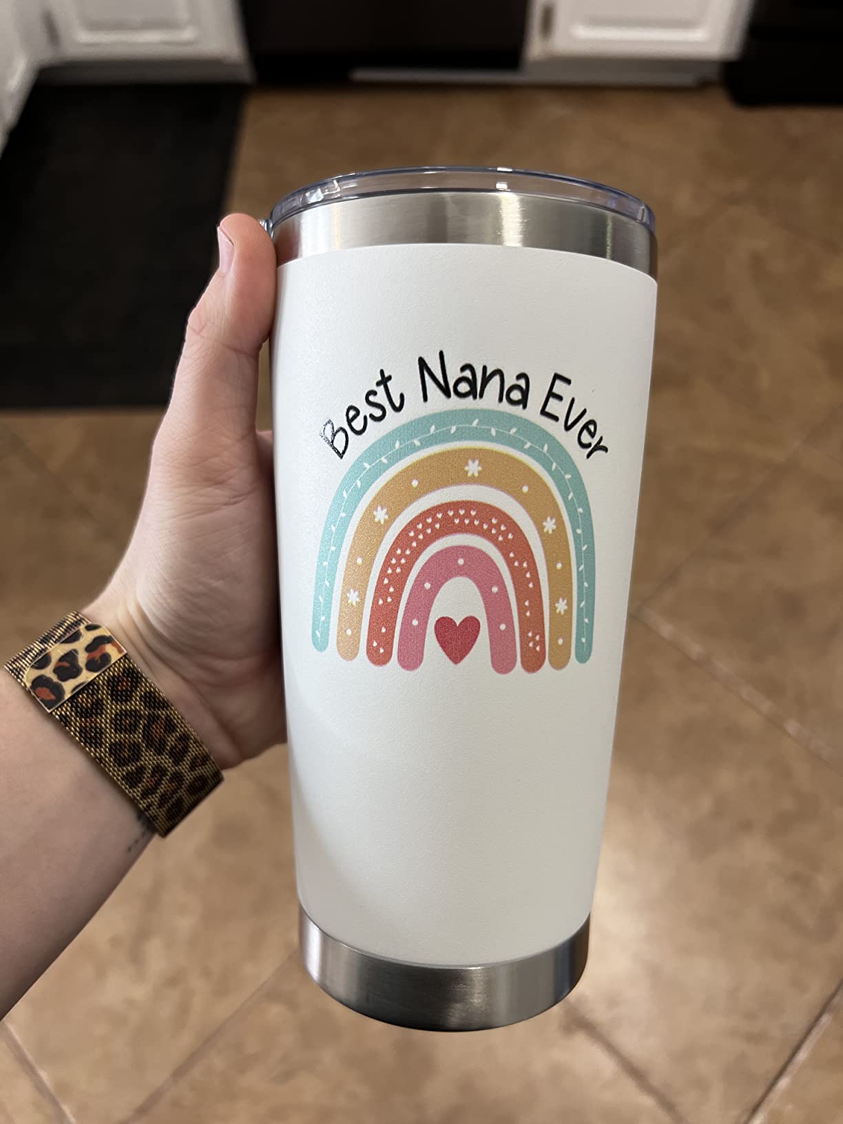 Nana Gifts for Grandma Tumbler with Lid And Straw 20 Ounce - Best Grandma Gifts for Grandma Birthday Gifts for Nana Grandma Coffee Tumbler Nana Mothers Day Gifts Nana Coffee Mug Gifts for New Grandma - Customer Photo 1