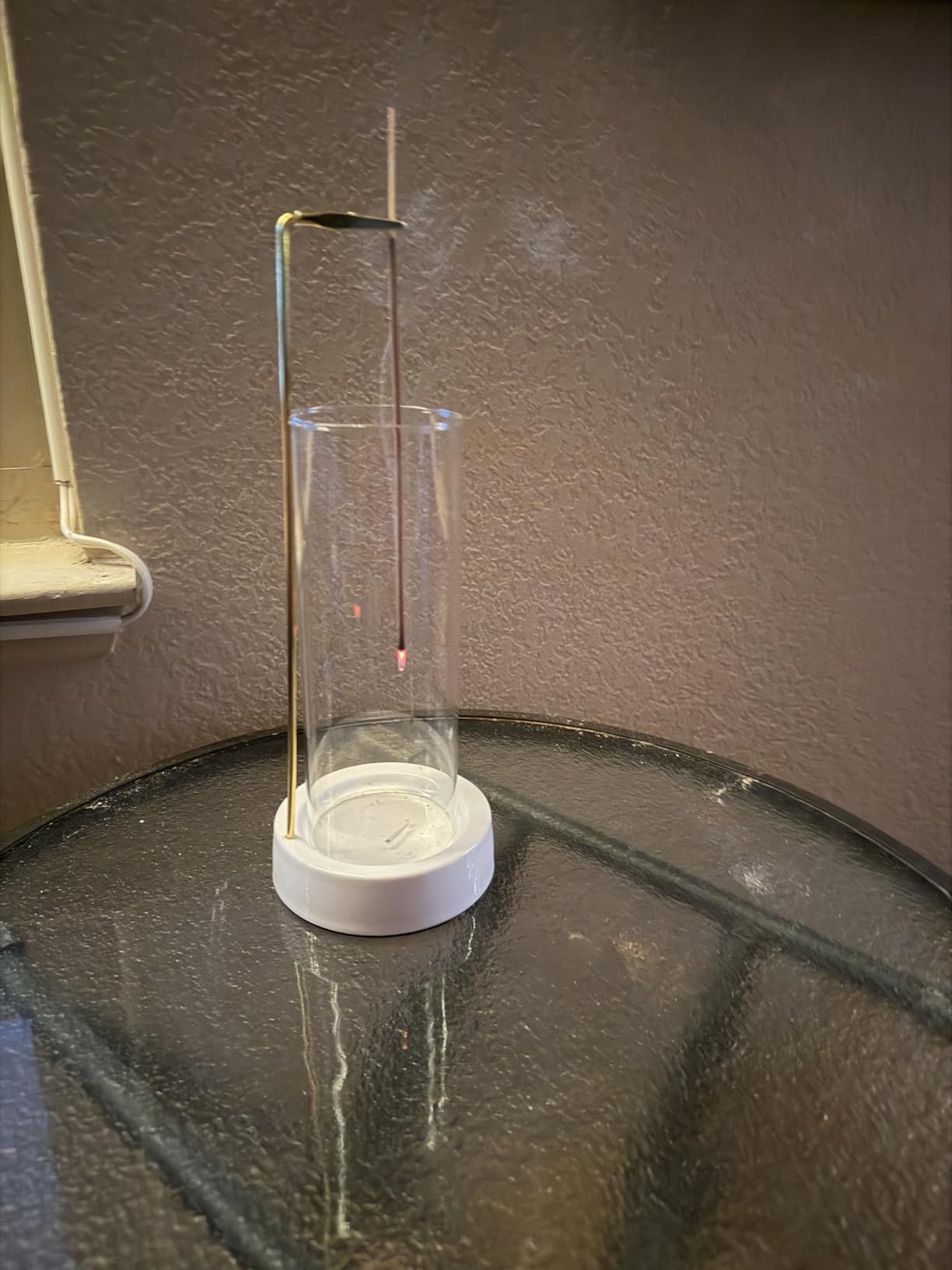 Ceremony Incense Holder, Wooden Incense Holder for Sticks with Glass Ash Catcher, Anti-ash Incense Burner with 20 Incense Sticks and a Ash Brush for Meditation Yoga Spa Room Decor - Customer Photo 1