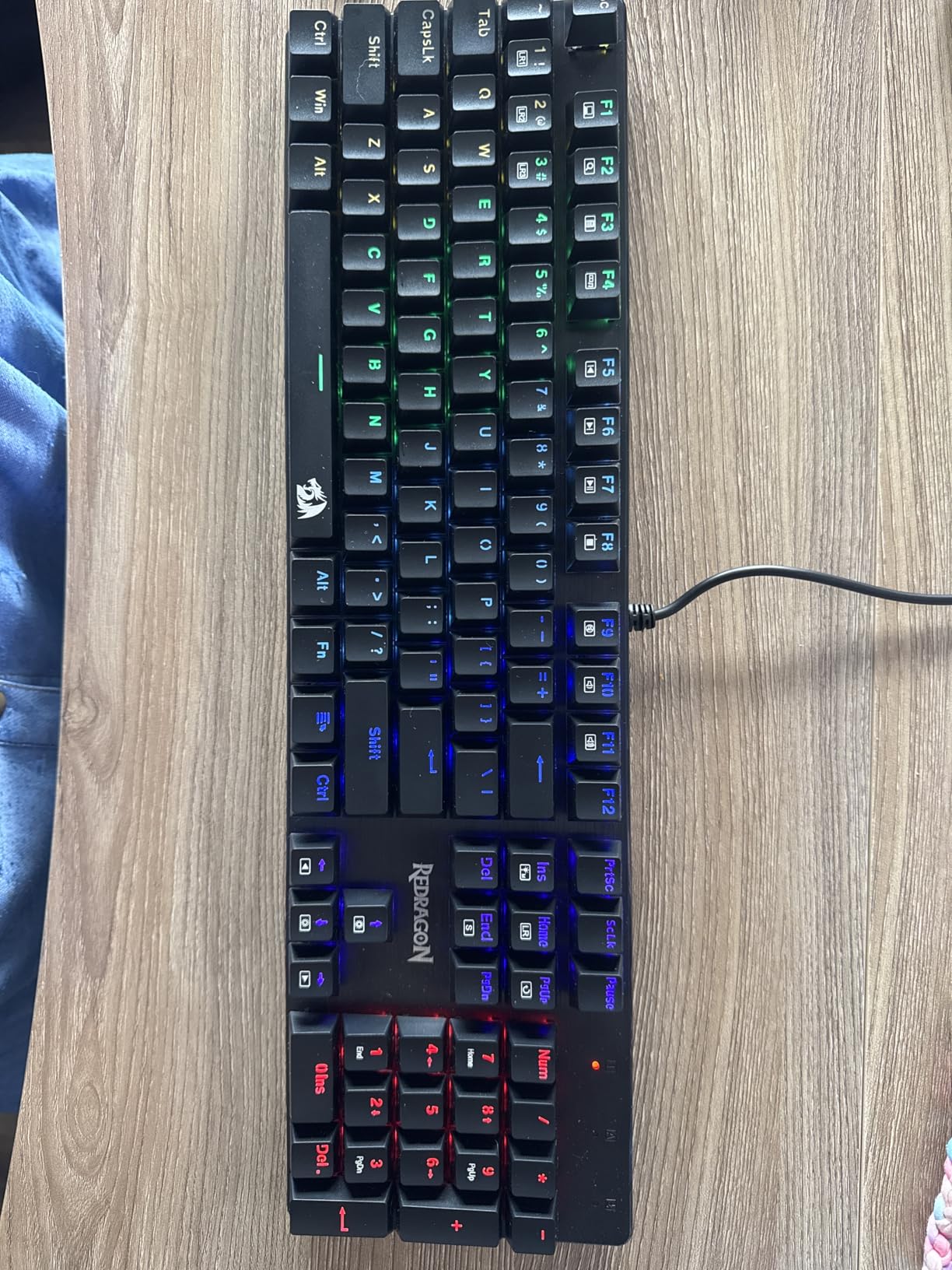 Redragon Mechanical Gaming Keyboard Wired, 11 Programmable Backlit Modes, Hot-Swappable Red Switch, Anti-Ghosting, Double-Shot PBT Keycaps, Light Up Keyboard for PC Mac Customer Review Redragon Mechanical Gaming Keyboard Wired, 11 Programmable Backlit Modes, Hot-Swappable Red Switch, Anti-Ghosting, Double-Shot PBT Keycaps, Light Up Keyboard for PC Mac - Customer Photo 1