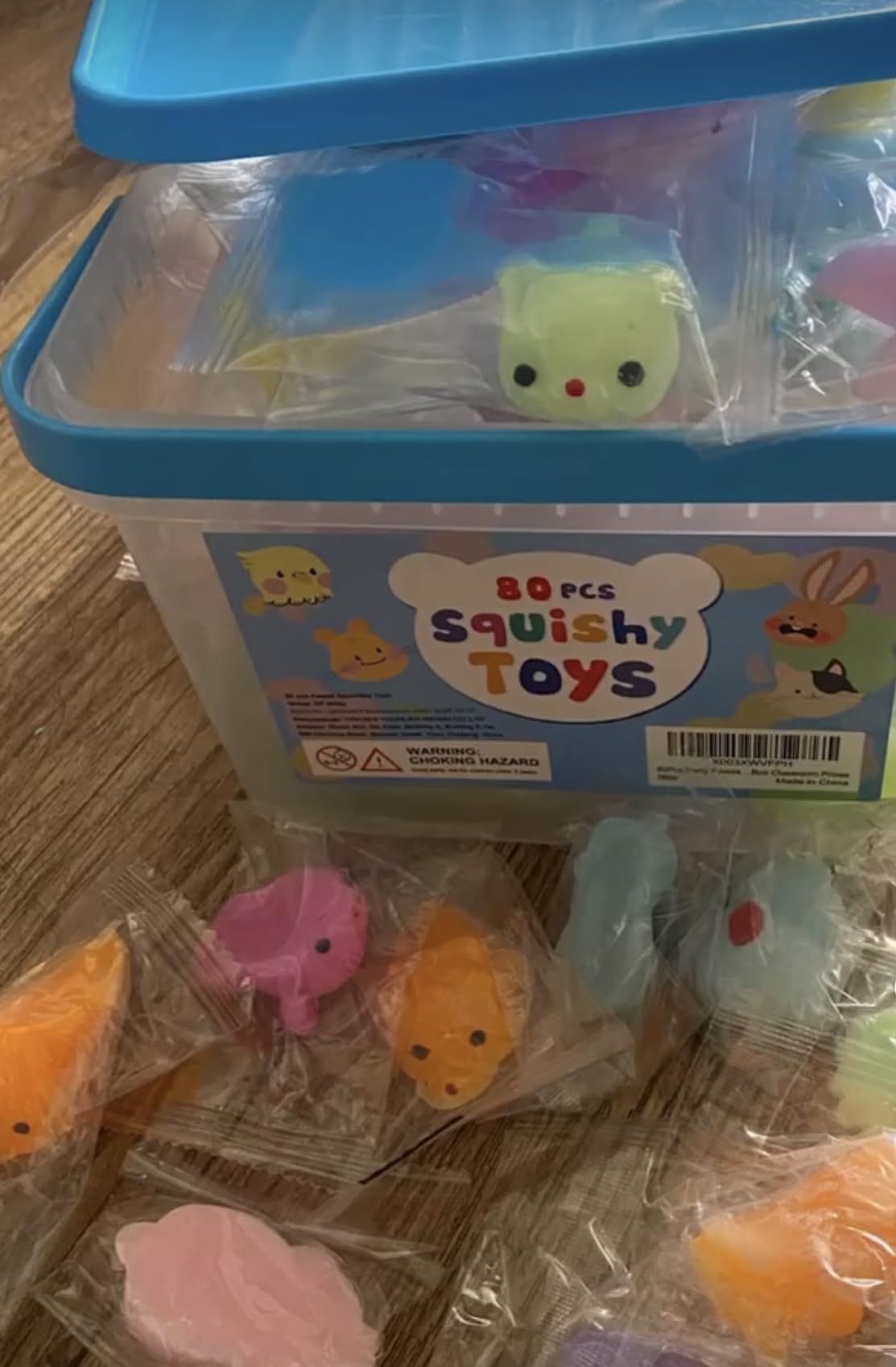 80Pcs Party Favors for Kids 4-8, Kawaii Squishies Mochi Squishy Toy Bulk Fidget Sensory Toys Birthday Gifts for Boys Girls Goodie Bag Christmas Stocking Stuffers Treasure Box Classroom Prizes - Customer Photo 2