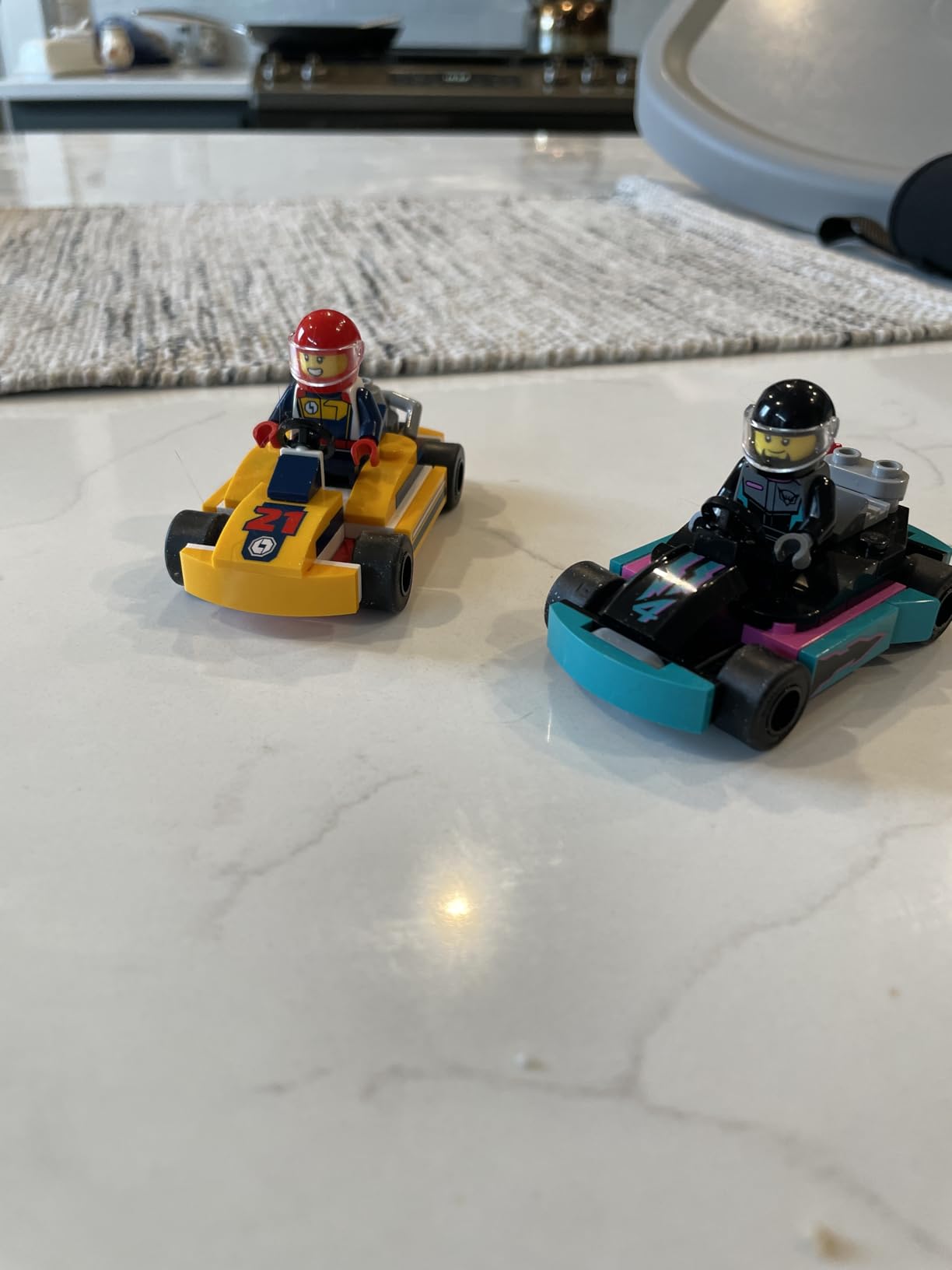 LEGO City Go-Karts and Race Drivers Toy Playset, 2 Driver Minifigures, Racing Vehicle Car Toy, Fun Race Car Toy Gift for Kids Aged 5 and Up, 60400 Customer Review LEGO City Go-Karts and Race Drivers Toy Playset, 2 Driver Minifigures, Racing Vehicle Car Toy, Fun Race Car Toy Gift for Kids Aged 5 and Up, 60400 - Customer Photo 2