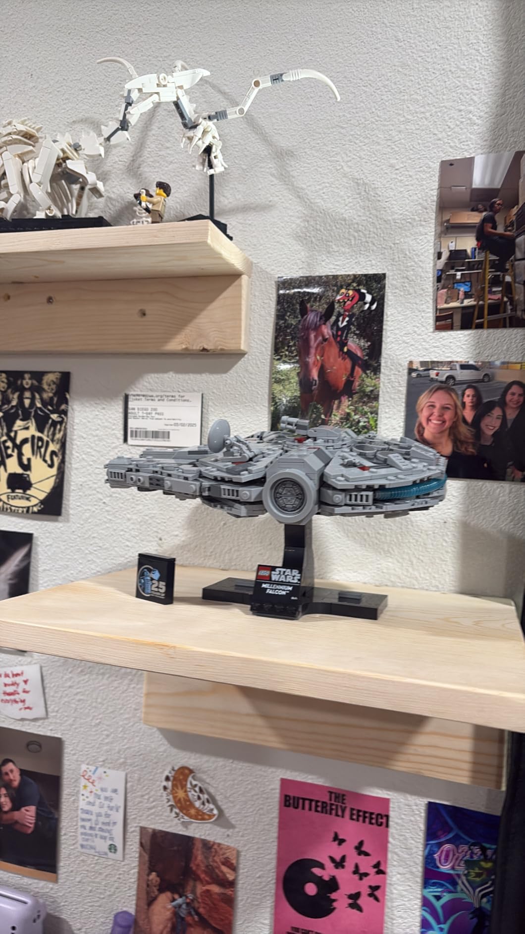 LEGO Star Wars Millennium Falcon A New Hope 25th Anniversary Collectable Model - DIY Building Sets for Adults, Men & Women, Ages 18+ - Comes with Display Stand - Star Wars Gift - 75375 - Customer Photo 1