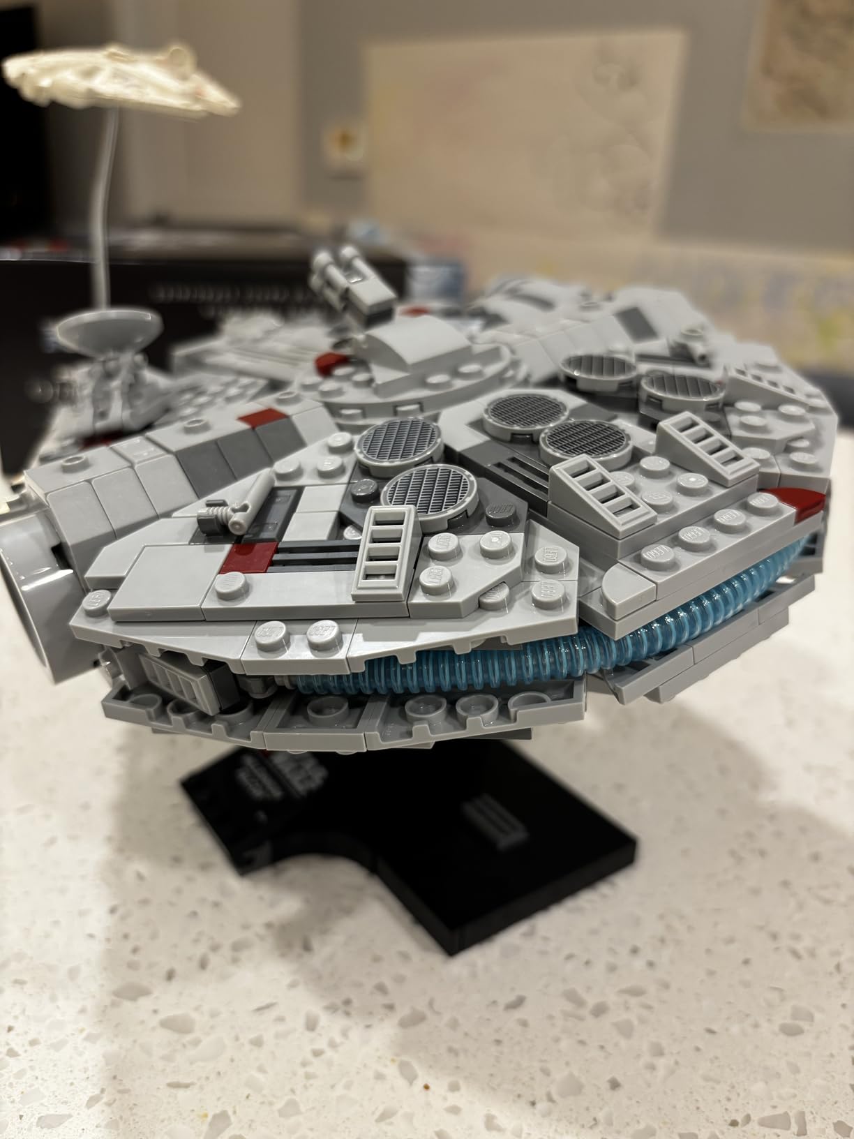 LEGO Star Wars Millennium Falcon A New Hope 25th Anniversary Collectable Model - DIY Building Sets for Adults, Men & Women, Ages 18+ - Comes with Display Stand - Star Wars Gift - 75375 - Customer Photo 3