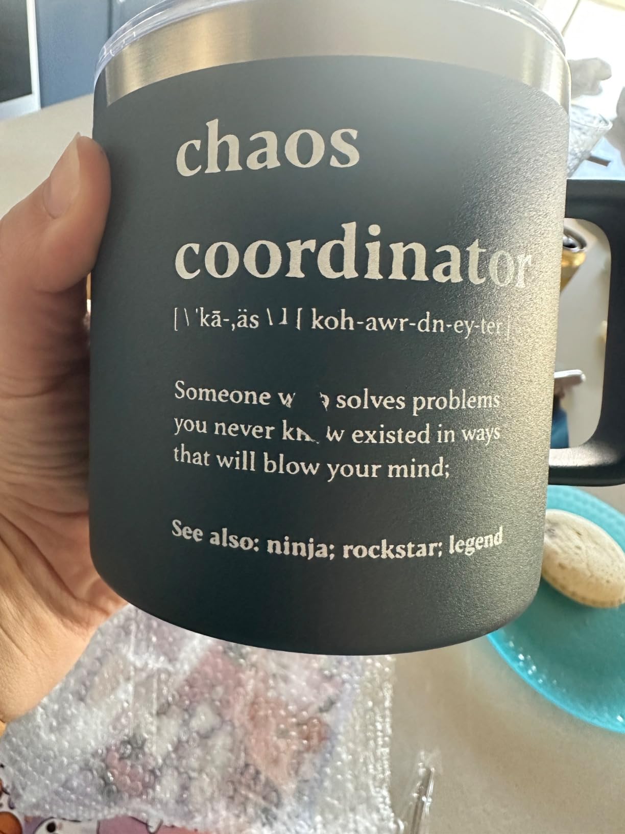 Chaos Coordinator Tumbler Rose Gold Coffee Tumbler 14oz Chaos Coordinator Gifts for Women Boss Gifts for Women Boss Thank You Gift Rose Gold Gift Ideas Chaos Coordinator Mug Coworker Gifts for Women - Customer Photo 4