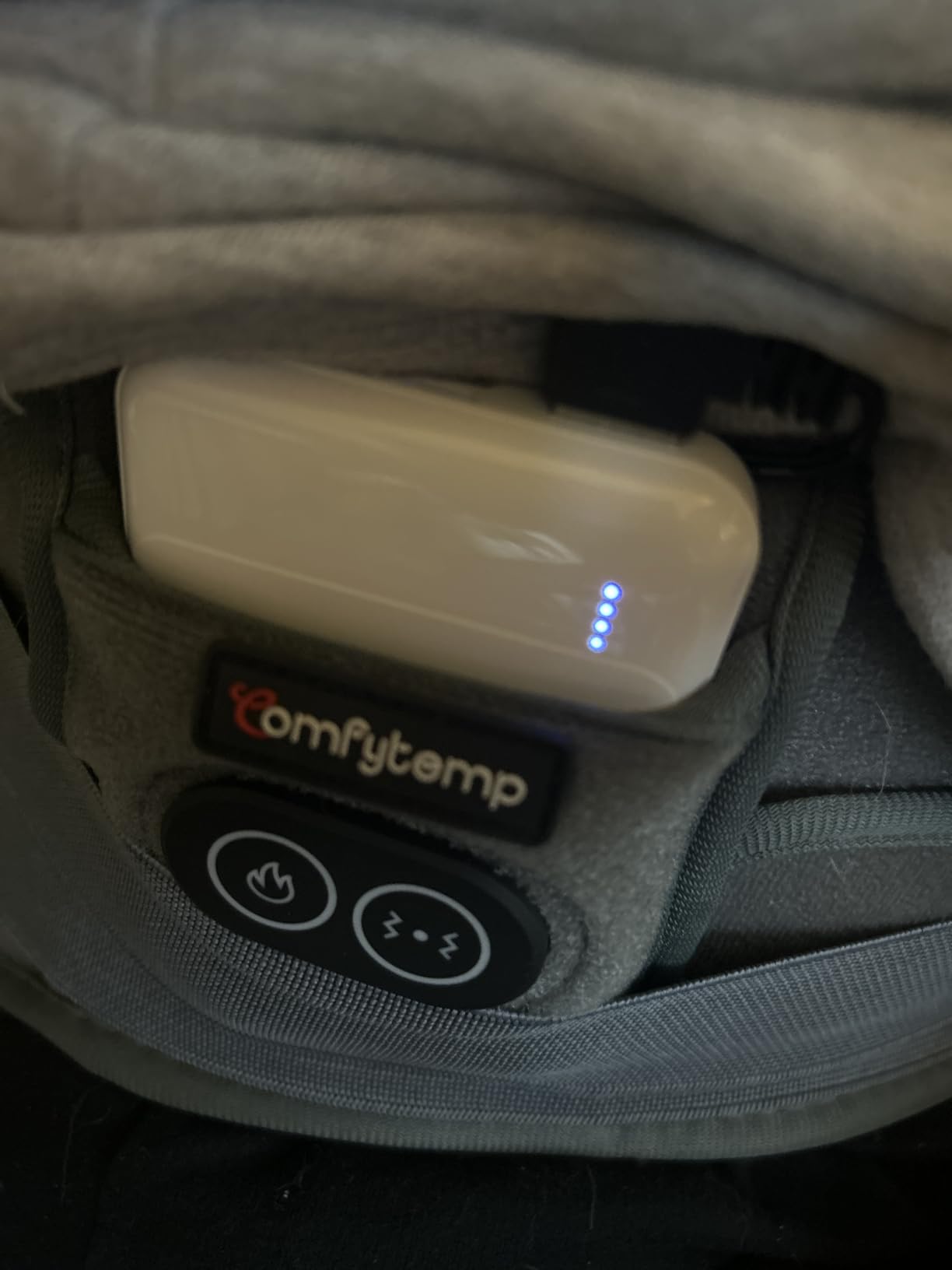 Comfytemp Cordless Heating Pad with Massager for Back Pain Relief, Portable Lower Back Massager FSA Eligible HSA Rechargeable, Birthday Christmas Gifts for Women Men Mom Dad Seniors 3 Heat 30 Auto-Off - Customer Photo 1