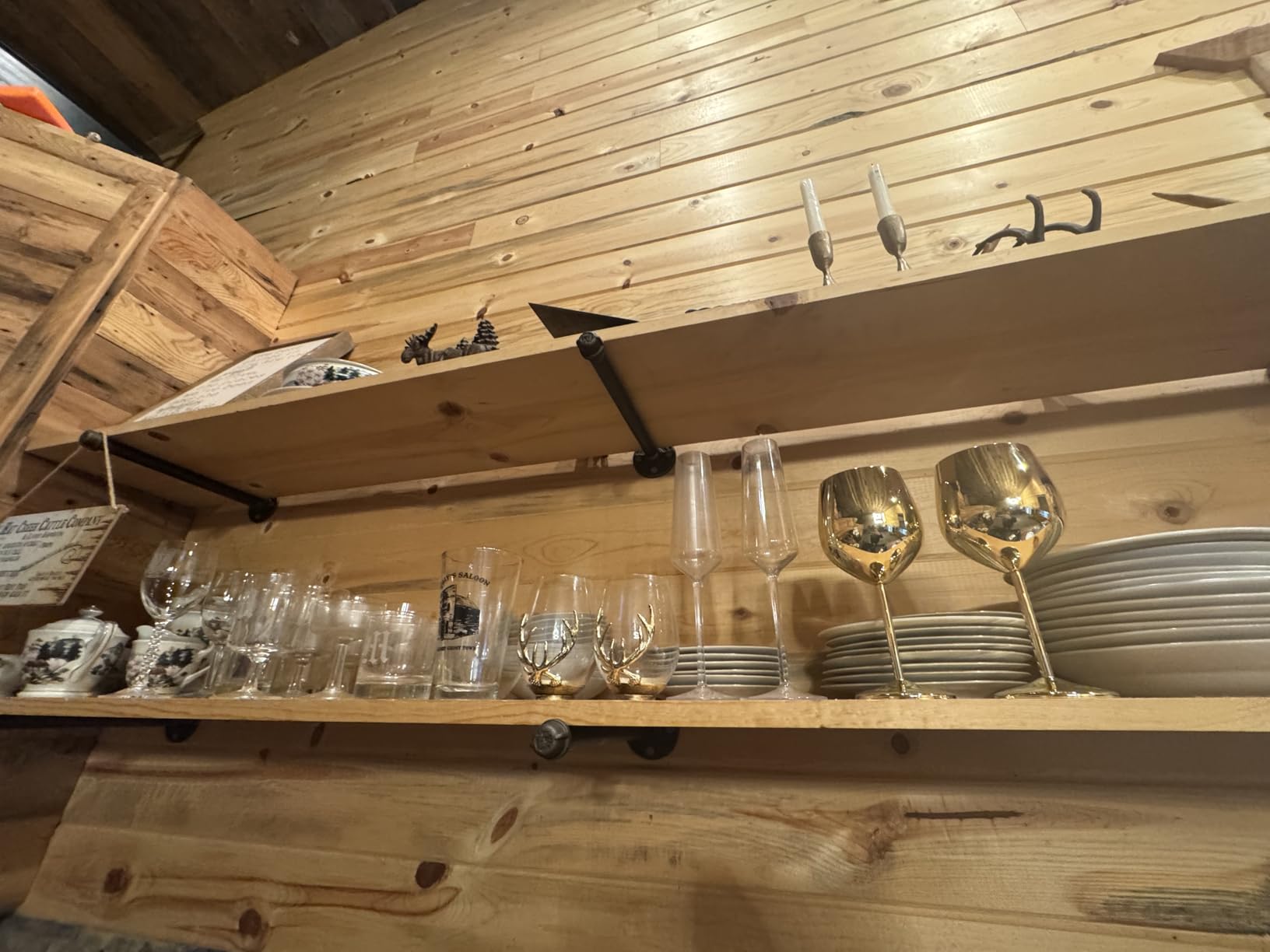 Oak & Steel - 2 Rose Gold Stainless Steel Wine Glasses (18 Oz) Unbreakable Metal Wine Glasses, Wine Goblets with Gift Box for House Warming, Valentines, Anniversary - Customer Photo 1