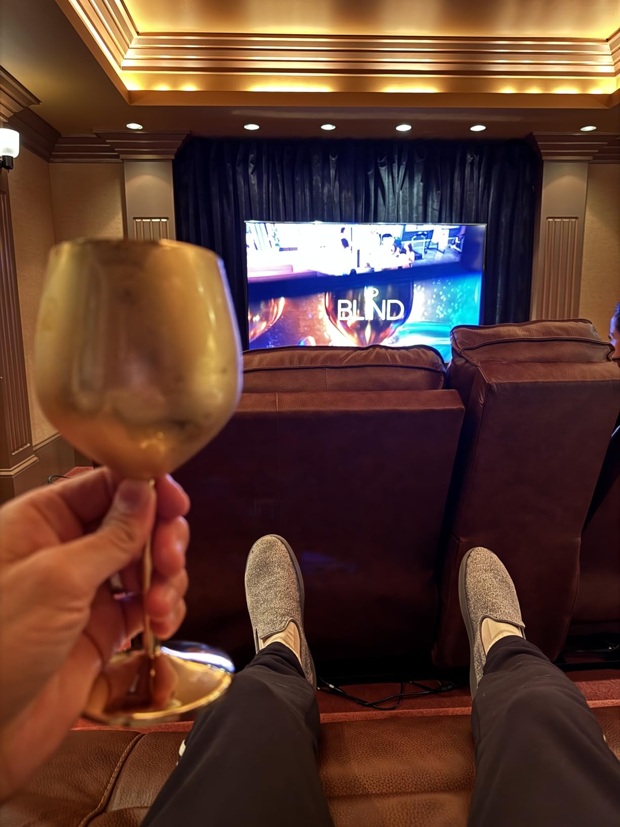 Oak & Steel - 2 Rose Gold Stainless Steel Wine Glasses (18 Oz) Unbreakable Metal Wine Glasses, Wine Goblets with Gift Box for House Warming, Valentines, Anniversary - Customer Photo 3