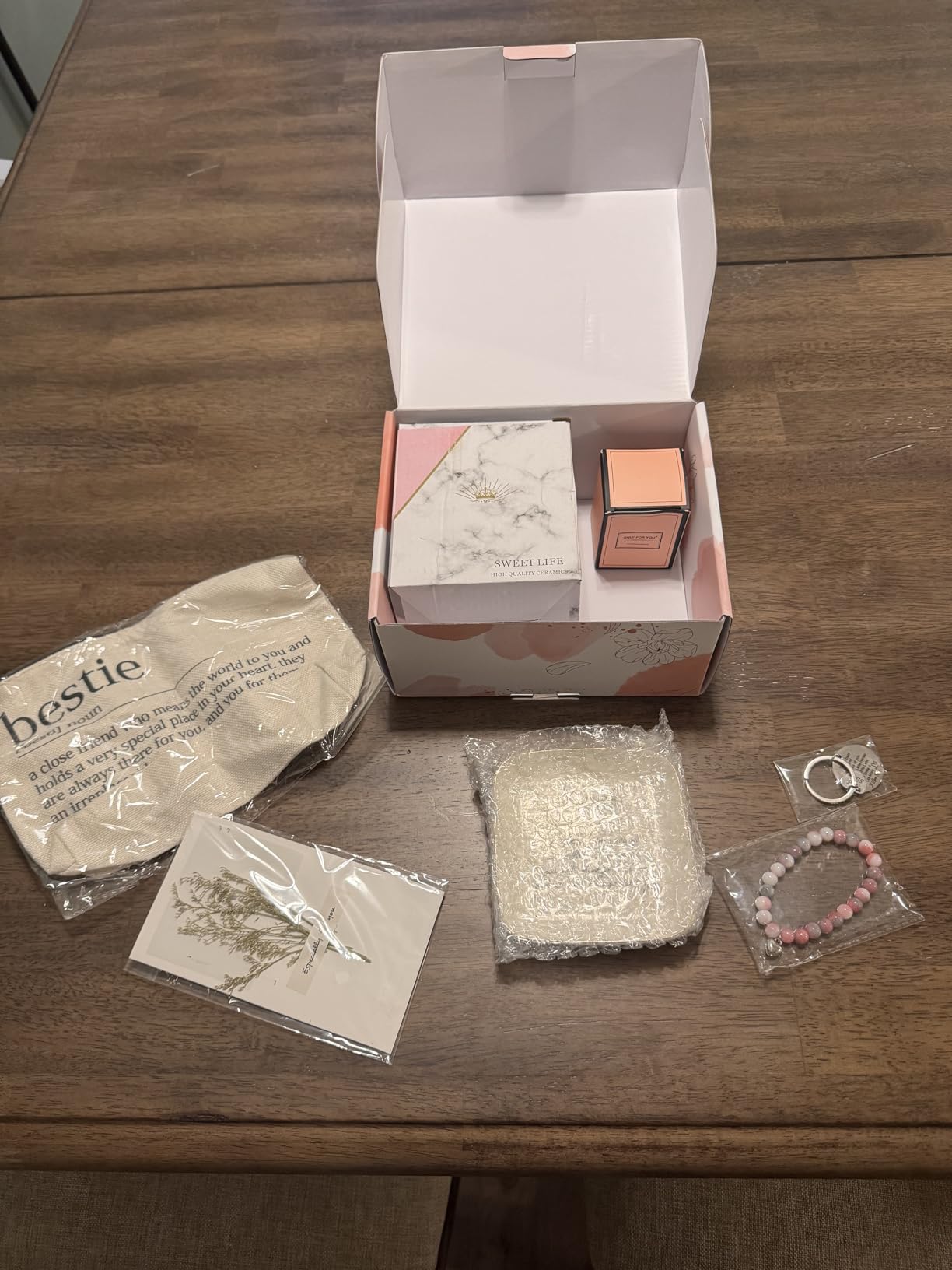 Best Friend Birthday Gifts for Women Friendship Gifts for Women Friends Unique Bestfriend Birthday Gift for Woman Bestfriend gift Ideas for Bestie BFF Soul Sister - Mug, Keychain, Candle, Bracelet - Customer Photo 1