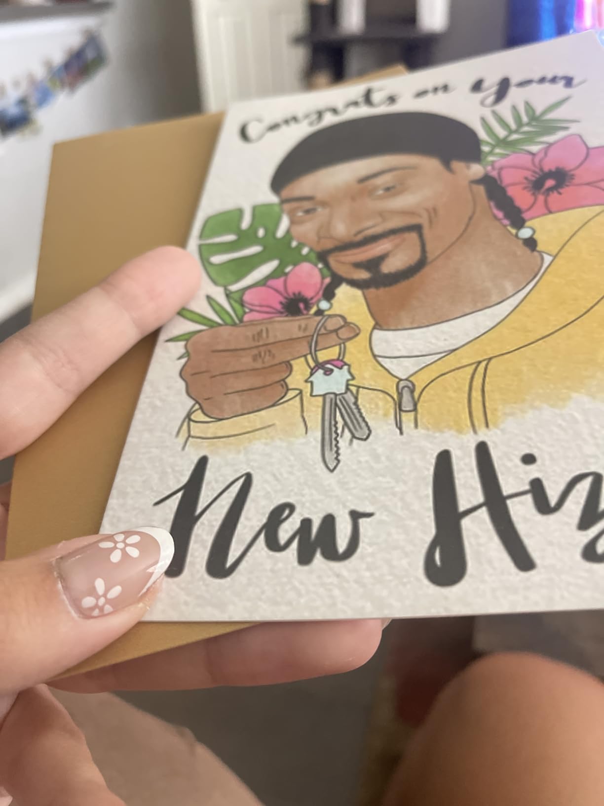 Funny Housewarming Card for Friends, Unique New Home Card for Coworkers Relative Neighbors, Perfect House Gifts for Women Men, Congrats on Your New Hizzle - Customer Photo 3