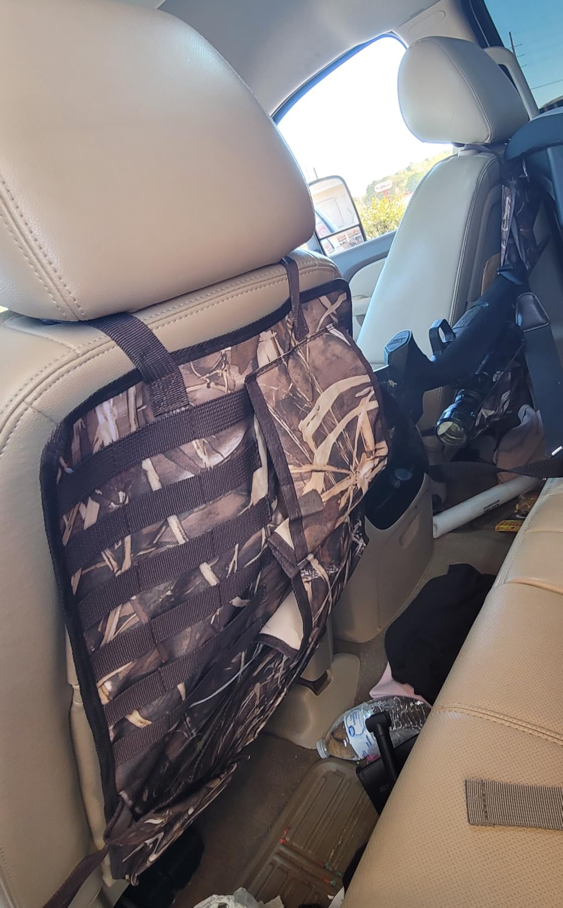 Car Seat Back Gun Rack, 2 Pack Automotive Truck Racks for Hunting Gear, Seat Back Gun Sling Holder with Storage Pockets for Truck SUV - Customer Photo 1