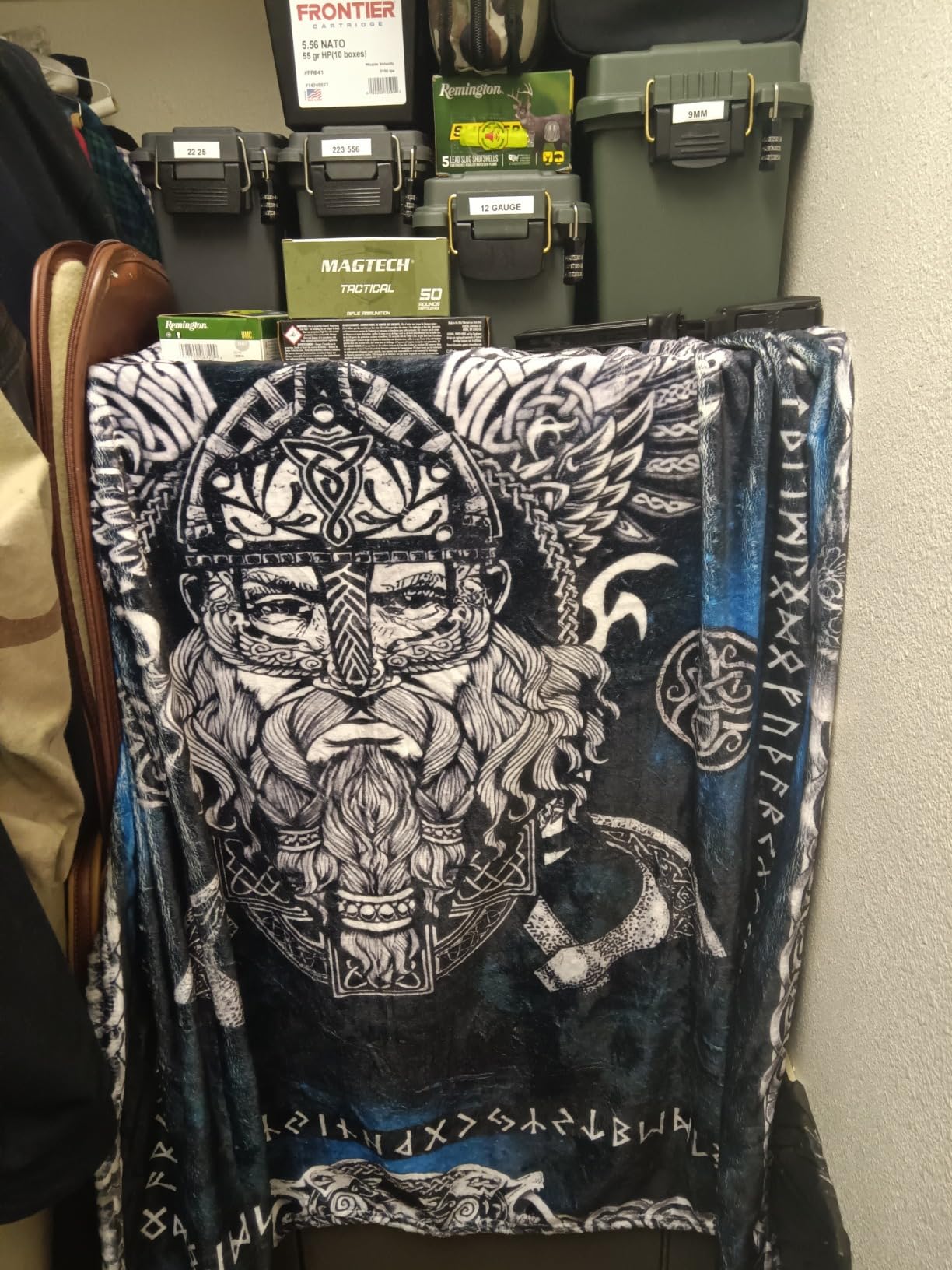 Viking Blanket Vikings Norse Mytholog Decor Throw Blanket Gifts for Girls Boys Super Warm Soft Plush Lightweight Fleece Flannel Blanket Winter Sofa Bedding Blanket for Kids Adults Men Women 50