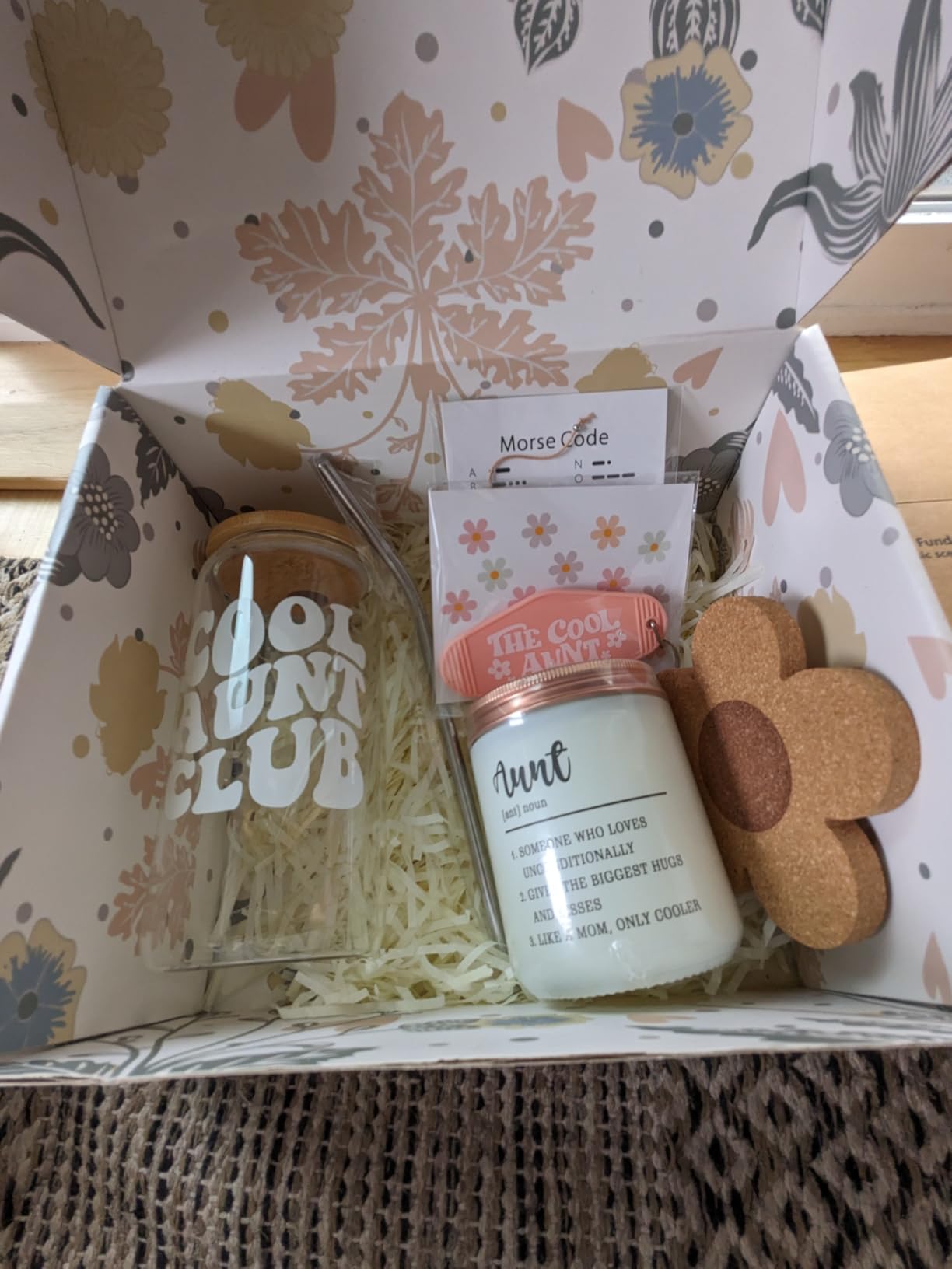 Aunt Gifts - Coffee Glass Cup Gift Ideas For Aunt - Birthday, Mothers Day, Christmas - Customer Photo 5