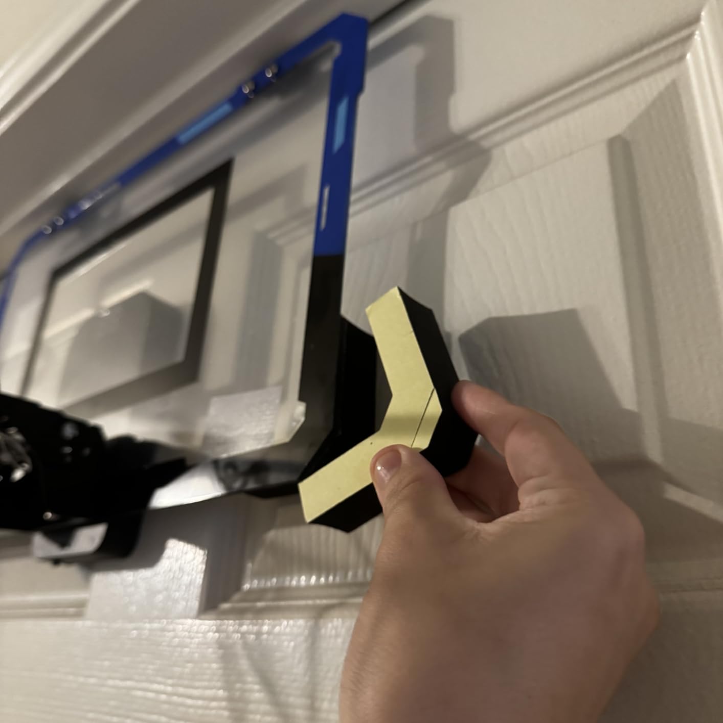 Basketball Hoop Indoor for Kids Adults with Scorer with 2 Scoring Methods, Door Room Basketball Mini Hoop with 3 Batteries and Balls, Basketball Accessories for Teen Boy Gifts, Blue - Customer Photo 2