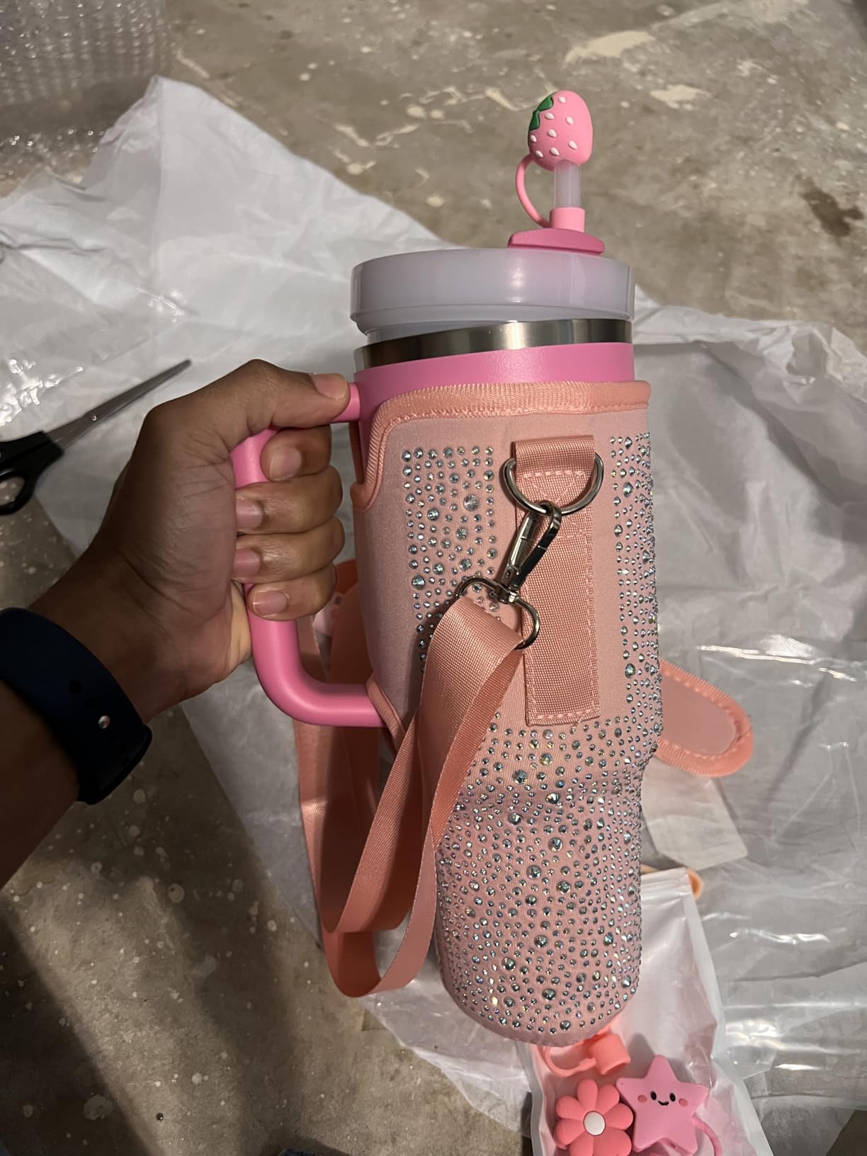 STANLEY Quencher H2.0 Tumbler with Handle and Straw 30 oz | Flowstate 3-Position Lid | Cup Holder Compatible for Travel | Insulated Stainless Steel Cup | BPA-Free | Ash Customer Review STANLEY Quencher H2.0 Tumbler with Handle and Straw 30 oz | Flowstate 3-Position Lid | Cup Holder Compatible for Travel | Insulated Stainless Steel Cup | BPA-Free | Ash - Customer Photo 2