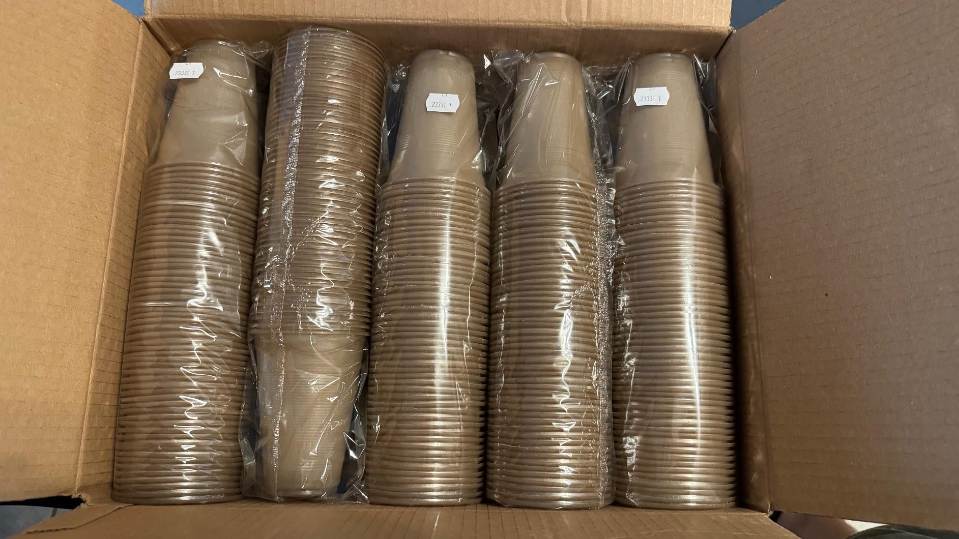 Sustainable Agave Co - Sweet Agave Fiber Cups - 12 Ounce - 100 Count - Plant-Based, Made With Upcycled Materials - Clear Customer Review Sustainable Agave Co - Sweet Agave Fiber Cups - 12 Ounce - 100 Count - Plant-Based, Made With Upcycled Materials - Clear - Customer Photo 1