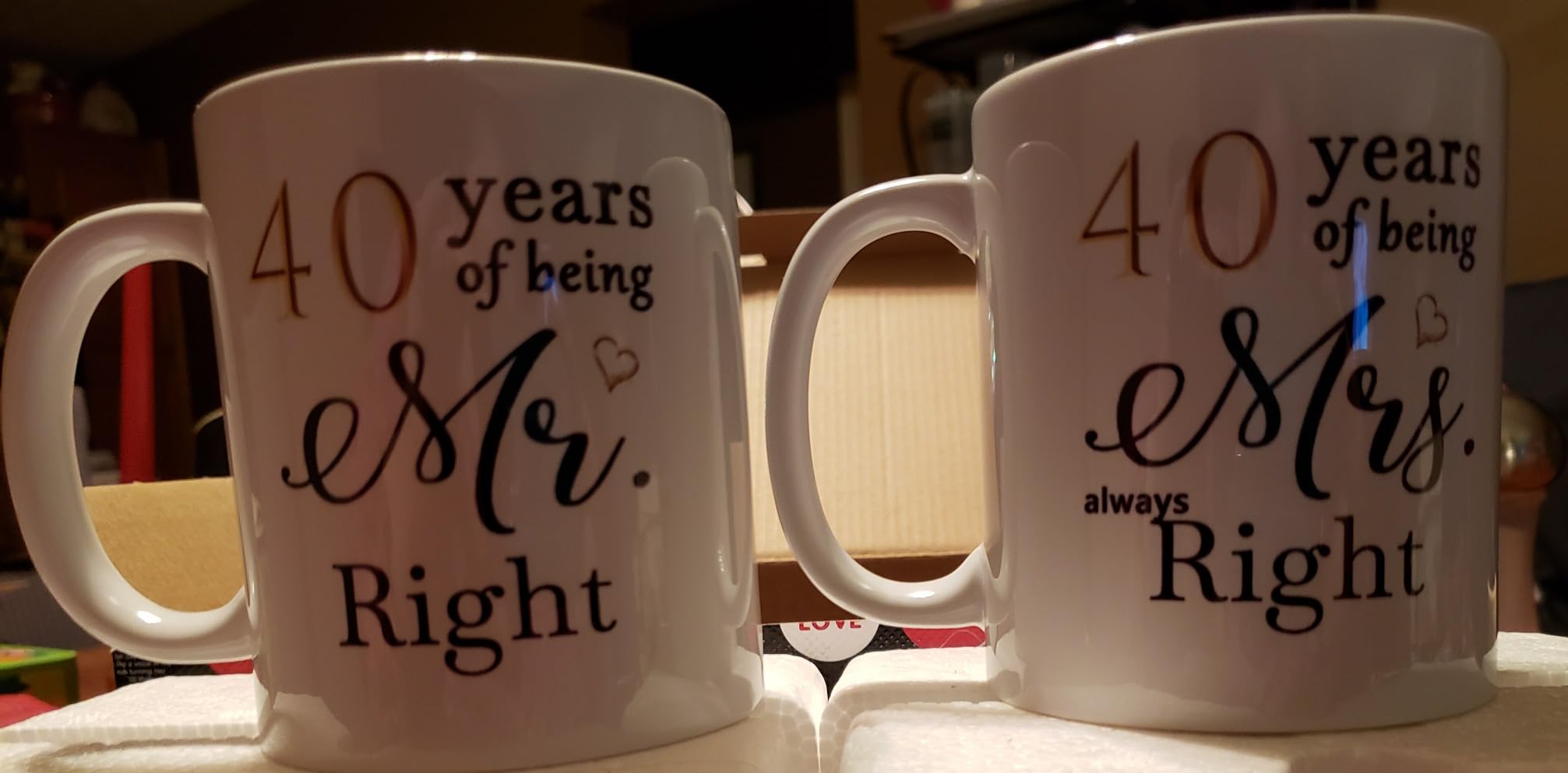 7th Anniversary Coffee Mugs Set of 2, 7 Year Anniversary Wedding Gifts Decorations for Couple Parents Men Women Husband Wife Him Her, Gift Box Packaging, 11oz Customer Review 7th Anniversary Coffee Mugs Set of 2, 7 Year Anniversary Wedding Gifts Decorations for Couple Parents Men Women Husband Wife Him Her, Gift Box Packaging, 11oz - Customer Photo 5