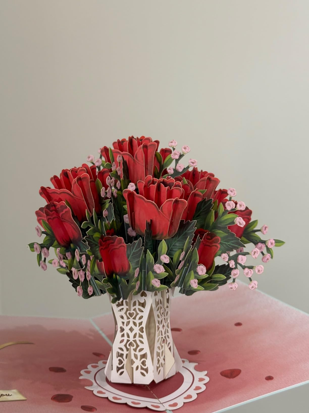 Paper Love 3D Heart Tree Pop Up Card, With Detachable Popup Keepsake, Gift For Birthday, Anniversary, Thank You, All Occasion or Just Because - Oversized 10