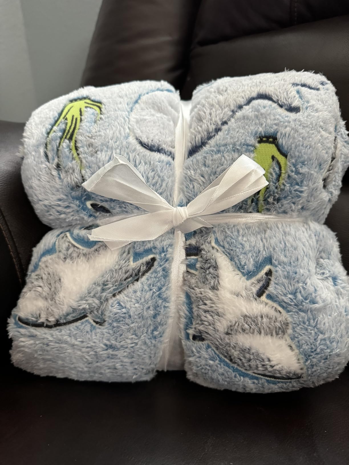 Shark Glow in The Dark Fleece Blanket: Cozy, Soft, Lightweight, Warm, 50