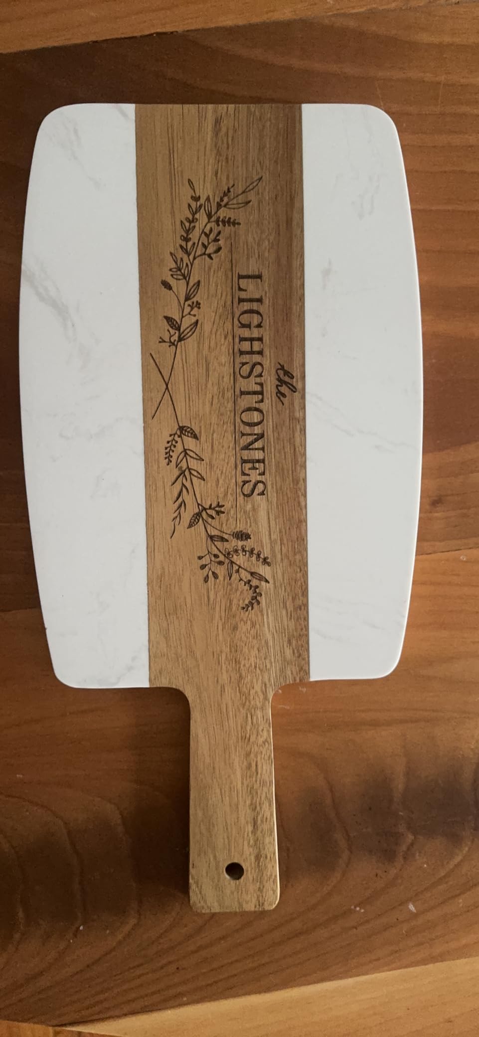 Personalized Cutting Board & 4 Coasters Set – Acacia Wood & Marble – Multi-Purpose, Food-Safe Charcuterie Boards – Gift for Weddings, Housewarmings, Christmas, Anniversaries & Bridal Showers Gifts - Customer Photo 5