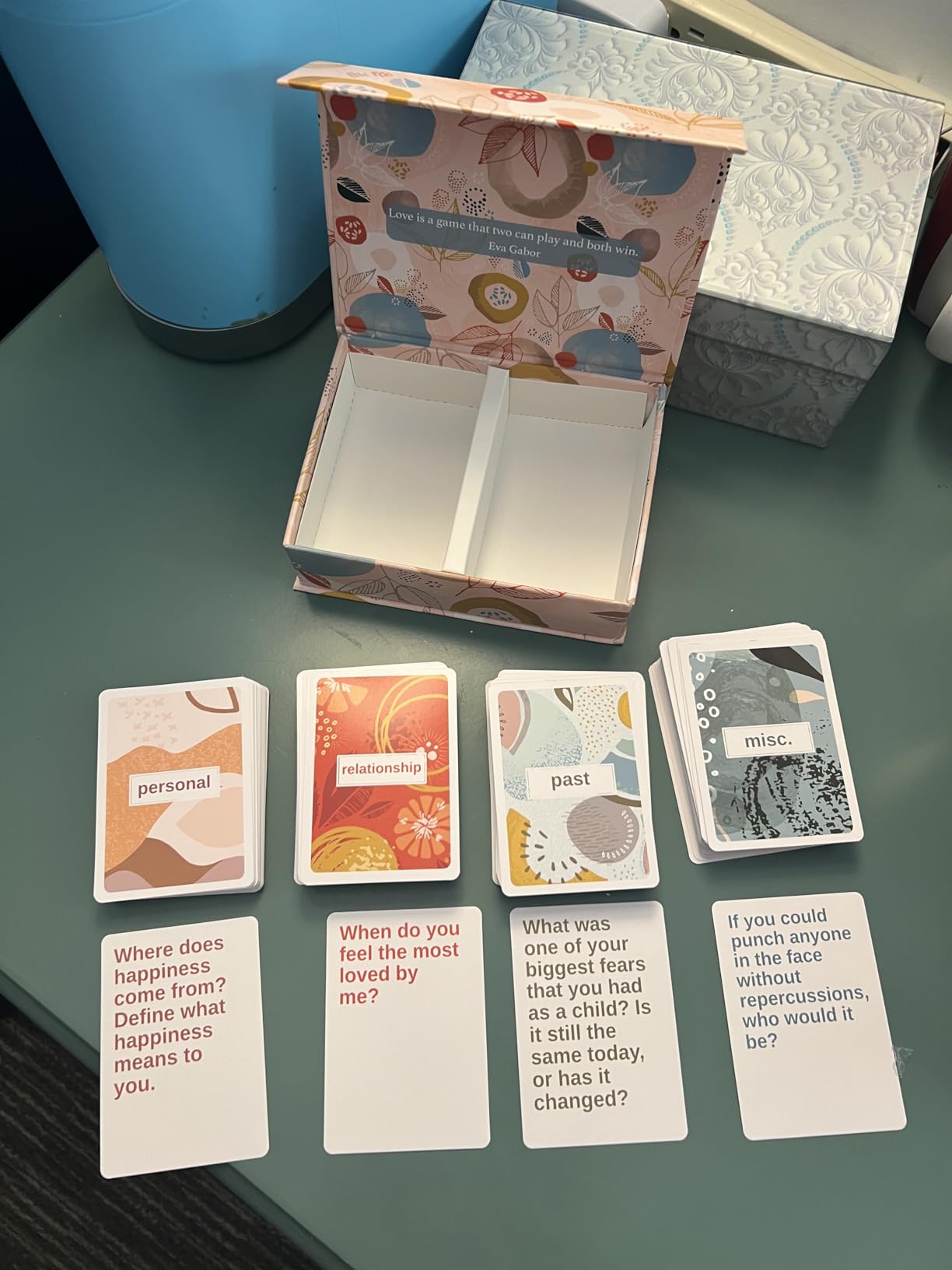 VNS Creations Couples Reconnect - 200 Fun Relationship Questions - Romantic Games for Adults - Conversation Starters, Intimate Activities - Valentine's Day Gifts - Customer Photo 1