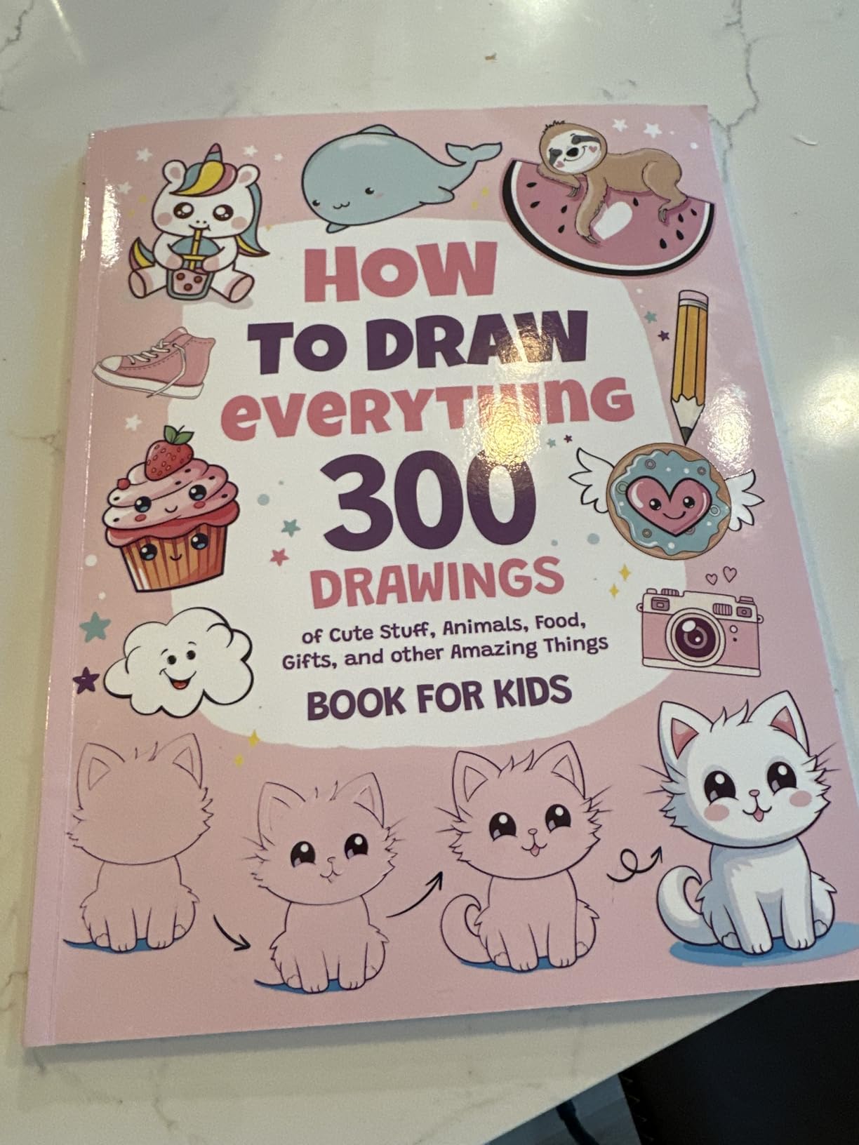 How To Draw Everything: 300 Drawings of Cute Stuff, Animals, Food, Gifts, and other Amazing Things | Book For Kids Customer Review How To Draw Everything: 300 Drawings of Cute Stuff, Animals, Food, Gifts, and other Amazing Things | Book For Kids - Customer Photo 1