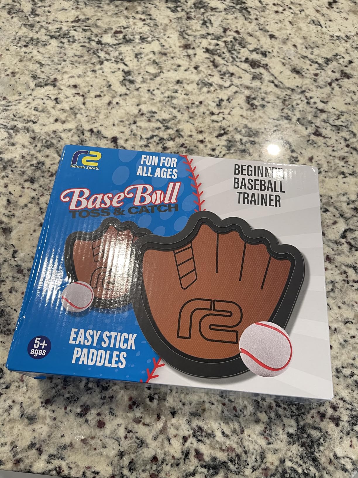 Toss and Catch Ball Game Set - Easy to Use Sticky Balls & Beginner Baseball Training Glove - Premium Toy Paddle Fits All Hand Sizes From Toddlers to Teens & Adults - Fun Gift Idea for Boys and Girls - Customer Photo 5