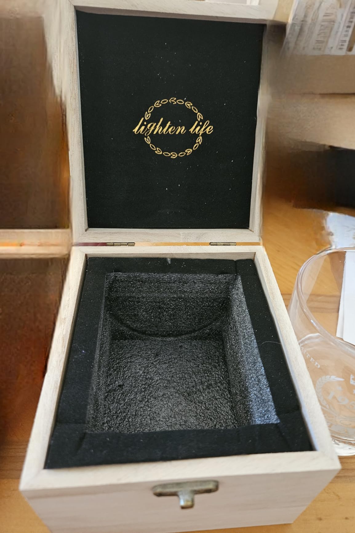 LIGHTEN LIFE 60th Birthday Gifts for Men 12 oz,1965 Whiskey Glass in Valued Wooden Box,60th Birthday Bourbon Glass for 60 Years Old Dad,Husband,Friend,60th Bday Gift Ideas,60th Birthday Decorations Customer Review LIGHTEN LIFE 60th Birthday Gifts for Men 12 oz,1965 Whiskey Glass in Valued Wooden Box,60th Birthday Bourbon Glass for 60 Years Old Dad,Husband,Friend,60th Bday Gift Ideas,60th Birthday Decorations - Customer Photo 2