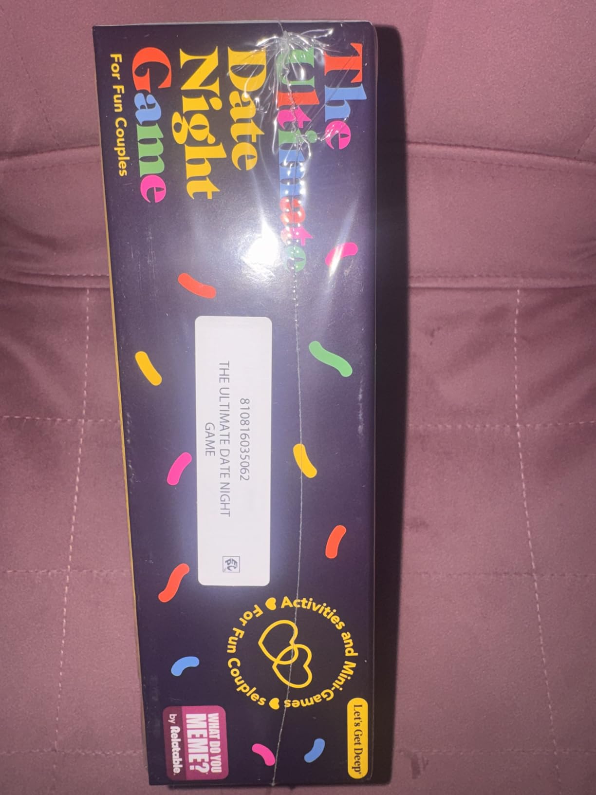 The Ultimate Date Night Game by Relatable, Great for Couples Games and Stay at Home Date Night Ideas, From The Makers of Let's Get Deep Relationship Card Game, Includes 300 Cards & Spinner - Customer Photo 1