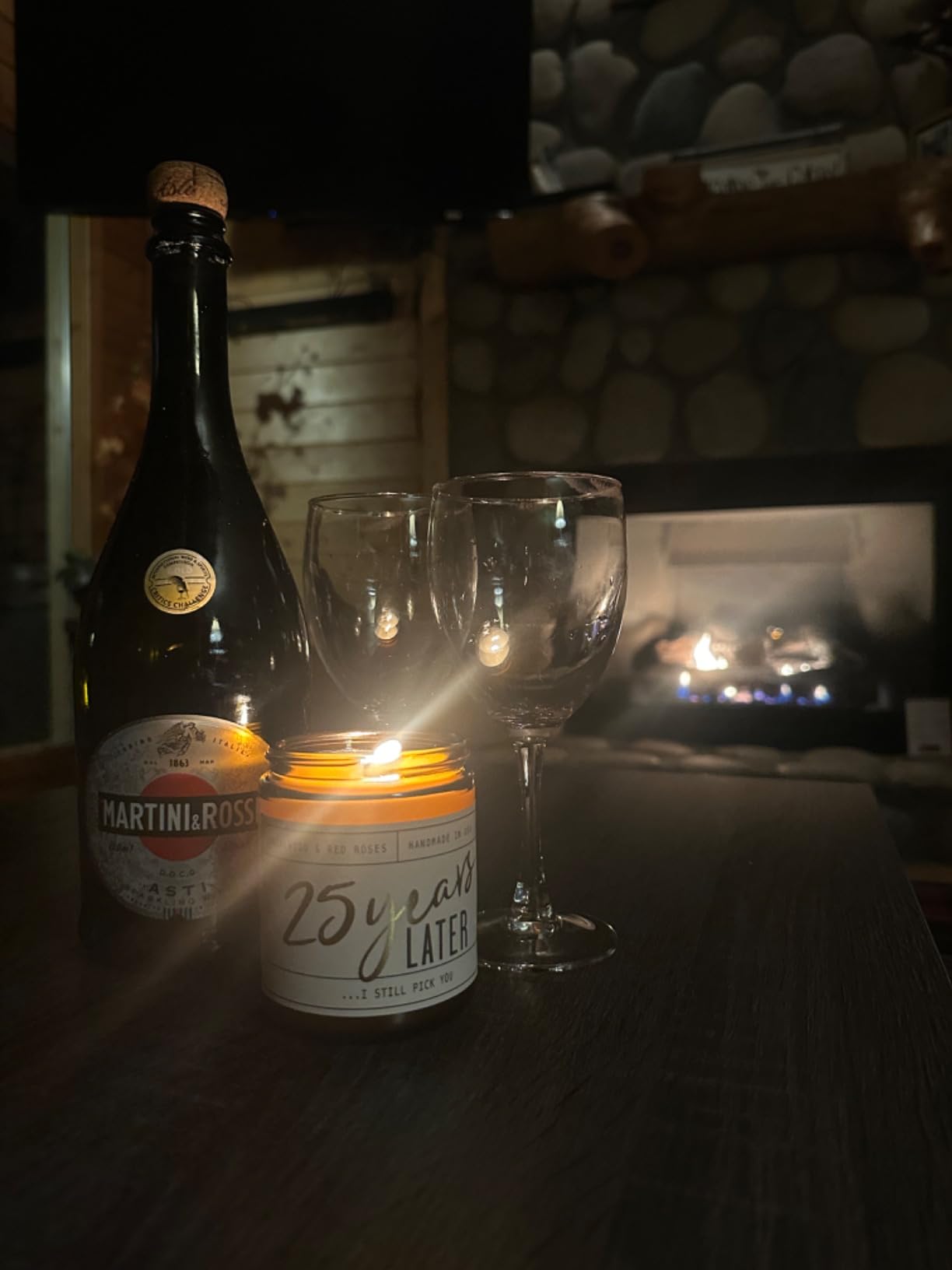 1 Year Anniversary Gifts for Girlfriend or Wife - '1 Year Later' Candle, w/Sandalwood Rose - infused w/Essential Oils I 1st Anniversary Gift I One Year Anniversary Gifts for Her I 50Hr Burn, USA Made - Customer Photo 1