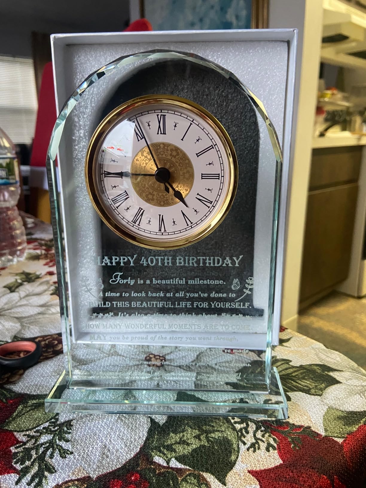 Movdyka 80th Birthday Gifts for Women Men - Crystal Clock Gifts Personalized 1944 80 Year Old Birthday Present for Her Him - Happy 80th Birthday Gifts Ideas for Mom Dad Unique Customer Review Movdyka 80th Birthday Gifts for Women Men - Crystal Clock Gifts Personalized 1944 80 Year Old Birthday Present for Her Him - Happy 80th Birthday Gifts Ideas for Mom Dad Unique - Customer Photo 2