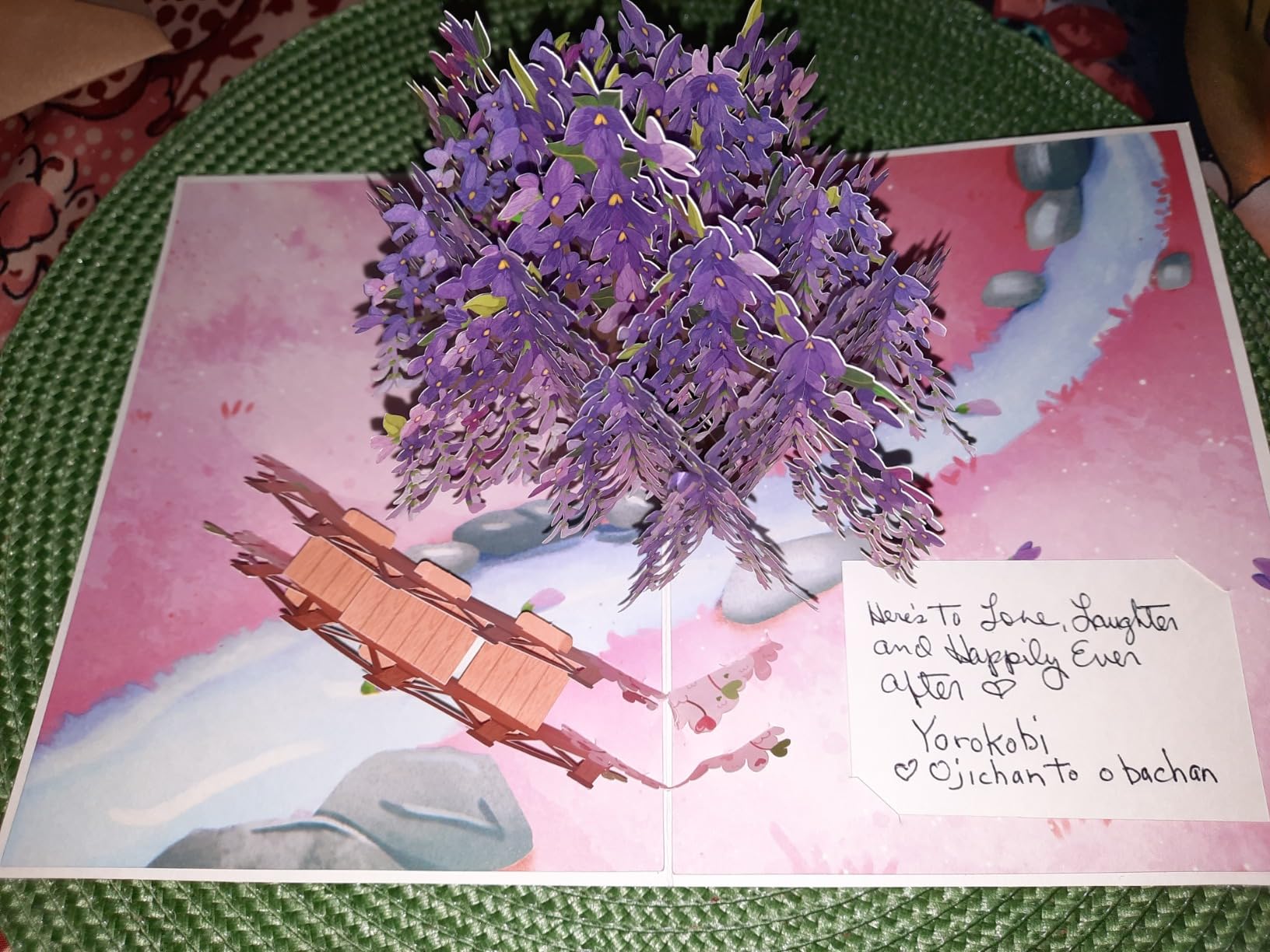 Paper Love Frndly, Festive Flower Box 3D Pop Up Card, For All Occasions, Birthday, Anniversary, Thank You, Get Well or Just Because, Handcrafted - 100% Recycled and Eco-Friendly, 10 Inch Bouquet - Customer Photo 2