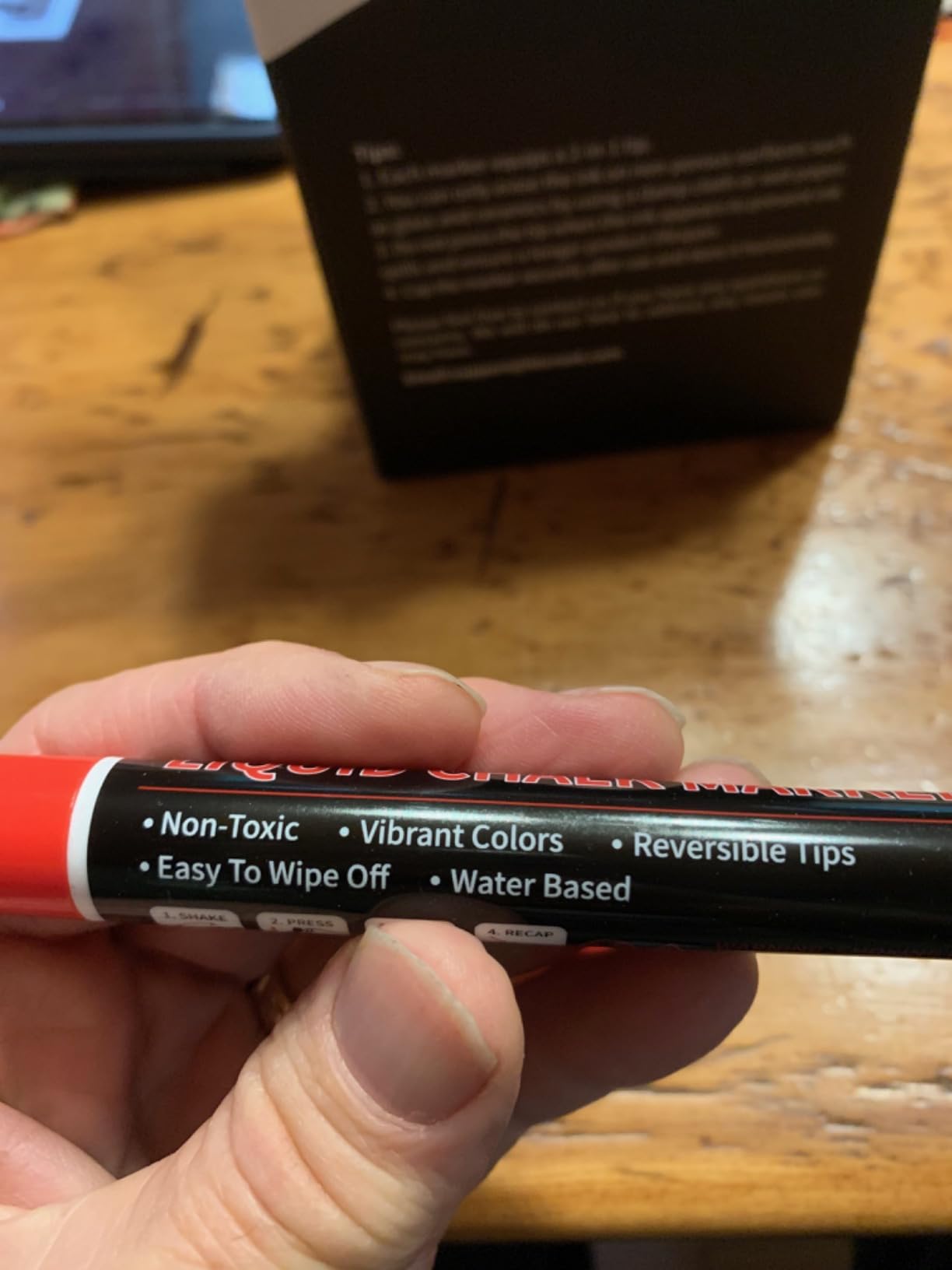 HTVRONT Liquid Chalk Markers for Blackboard Erasable - Liquid Chalk Pens 24 Colors, Chalkboard Markers 5mm Reversible Tip - Teen Girl Gifts, Christmas Art Supplies for 4 6 8 10 12 Year Old - Customer Photo 4