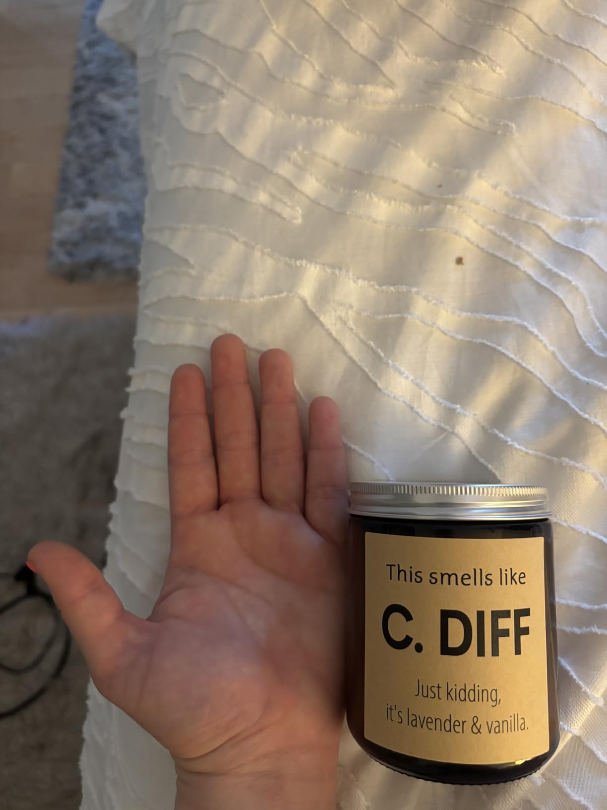 Funny Nurse Gifts for Women Men, Natural Soy Wax Lavender Scented Candle (7oz), Christmas Valentines Day Nurse Week Appreciation Graduation Retirement Gifts for School Future Nicu Nurse Doctor - Customer Photo 2