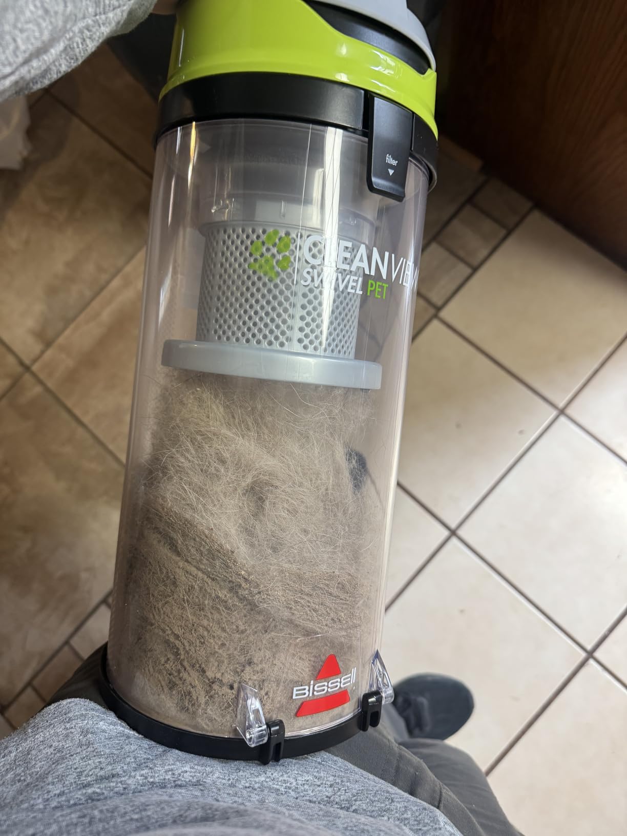 Bissell CleanView Swivel Vacuum with Triple Action Brush Roll, Swivel Steering, Extension Wand, Easy-Empty Dirt Tank, Multi-Cyclonic Suction System, New 2024 Model - Customer Photo 4