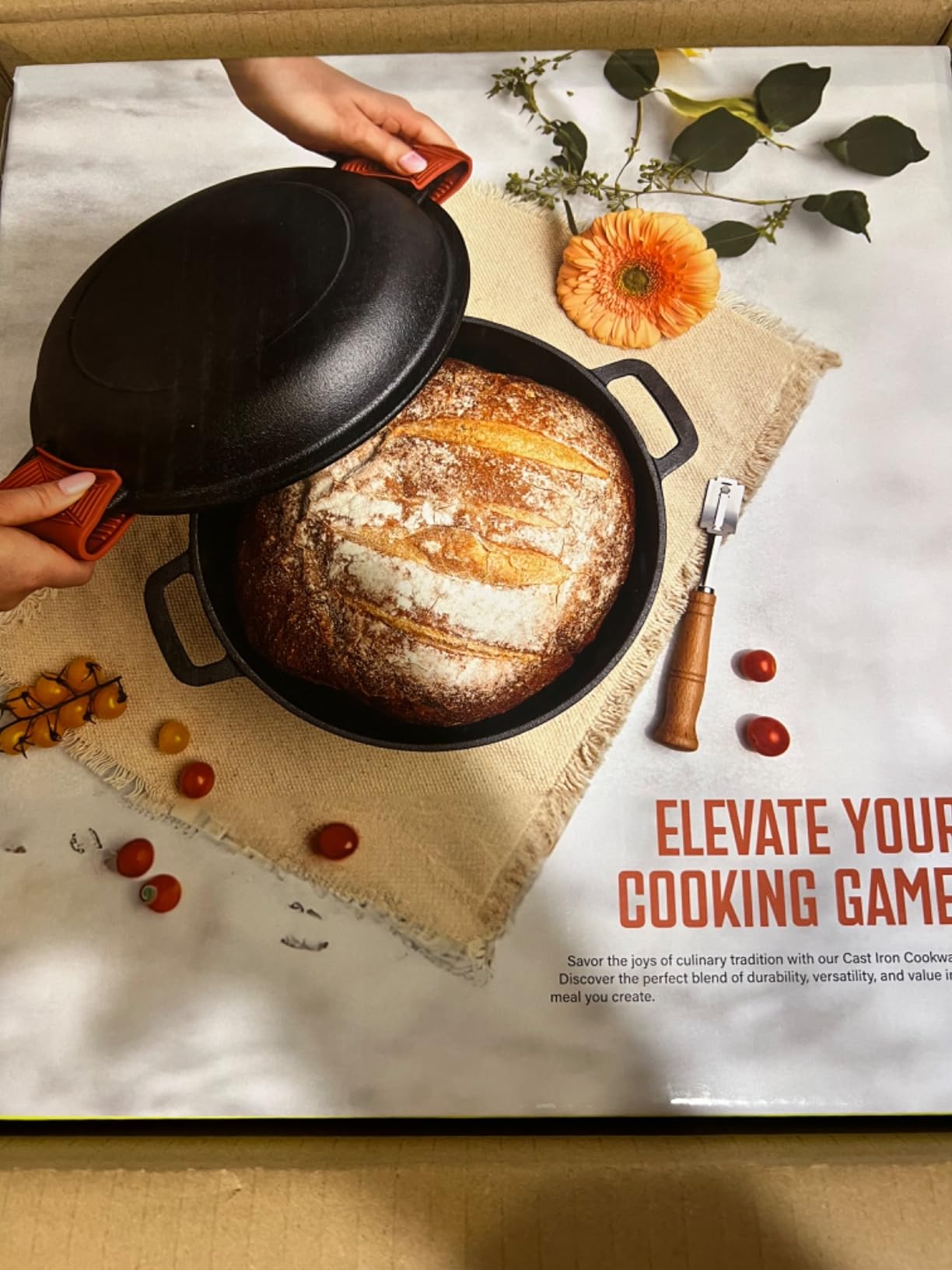 Modern Innovations 3-in-1 Dutch Oven & Skillet Combo, Preseasoned Cast Iron Cookware Set, 5QT Dutch Oven, 1.6QT Skillet with Lid, Versatile Pots and Pans for Camping & Home Cooking - Customer Photo 1