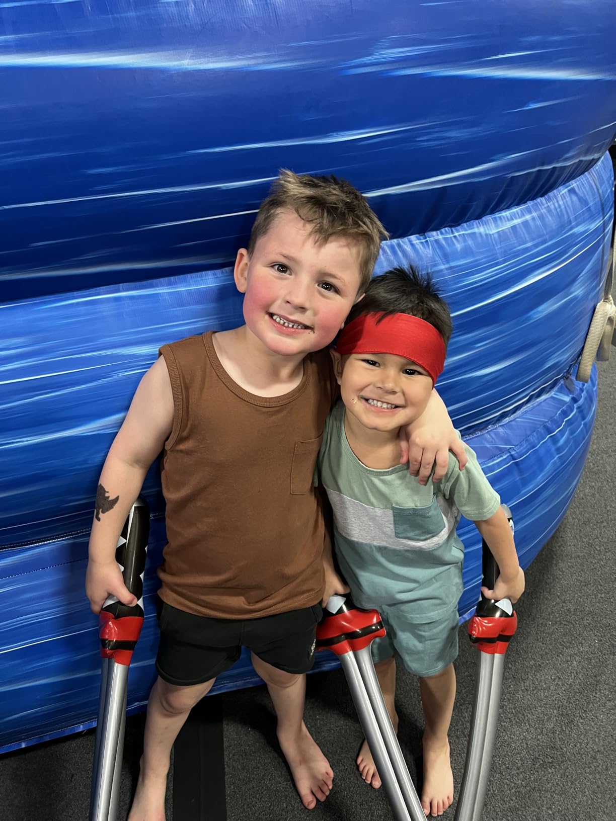 12 Pcs Inflatable Ninja Samurai Sword, Inflated Katana Sword Toy, Blow Up Ninja Swords for Party Favors Cosplay Samurai Theme Party - Customer Photo 1