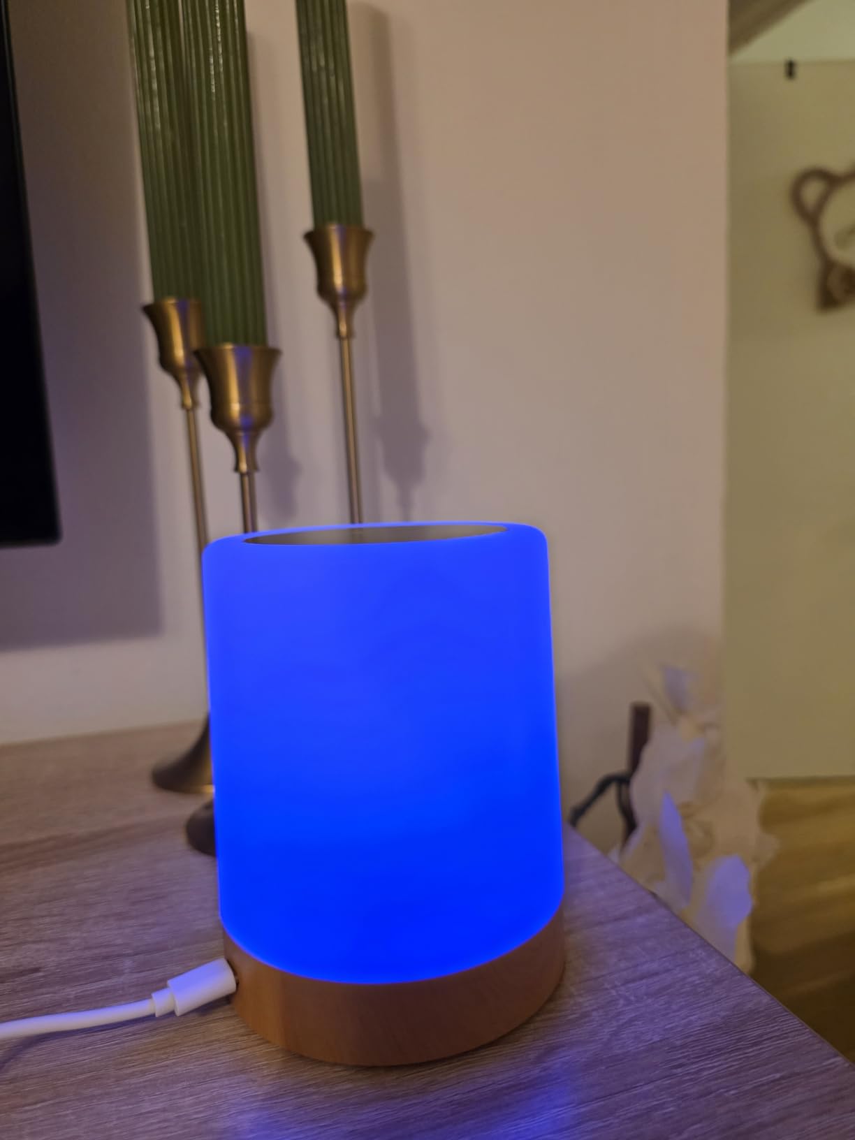 LuvLink Friendship Lamps No Subscription WiFi Touch Lamp for Long Distance Relationships, Couples, Friends & Family - Gift Ready (Set of Two) - Customer Photo 2