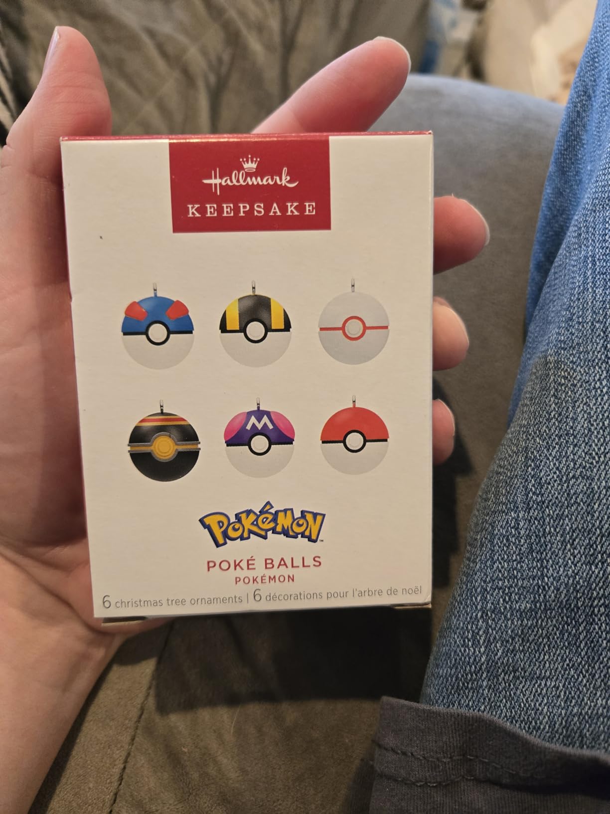 Hallmark Keepsake Mini Christmas Ornaments 2024, Pokémon Poké Balls, Set of 6 - Customer Photo 2