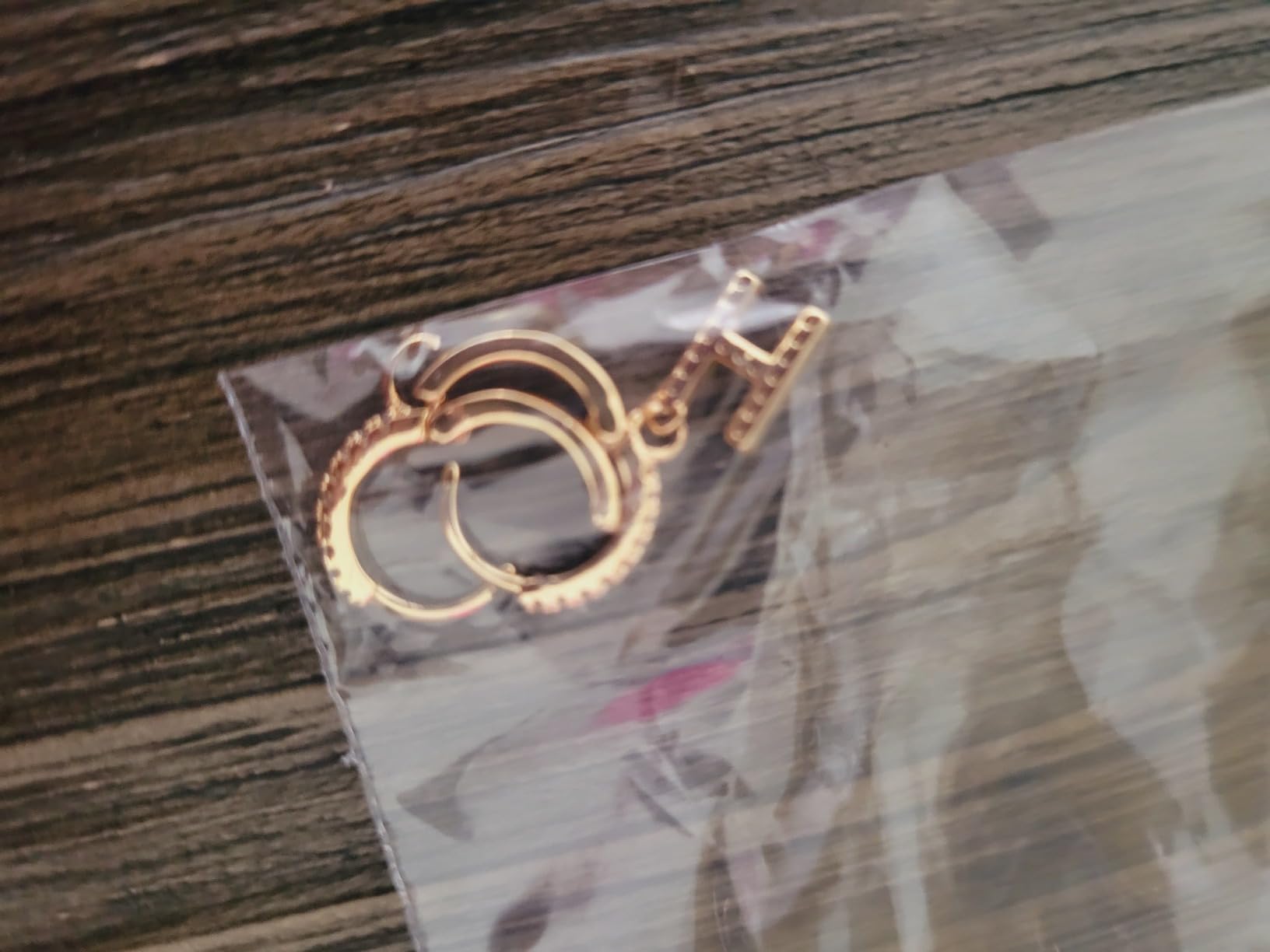 TURANDOSS Zircon Huggie Earrings for Girls Women, 14K Gold Plated Initial Earring Cuff Hoop, Personalized 26 Alphabet Letter A-Z CZ Hypoallergenic Earrings Birthday Gifts Customer Review TURANDOSS Zircon Huggie Earrings for Girls Women, 14K Gold Plated Initial Earring Cuff Hoop, Personalized 26 Alphabet Letter A-Z CZ Hypoallergenic Earrings Birthday Gifts - Customer Photo 1