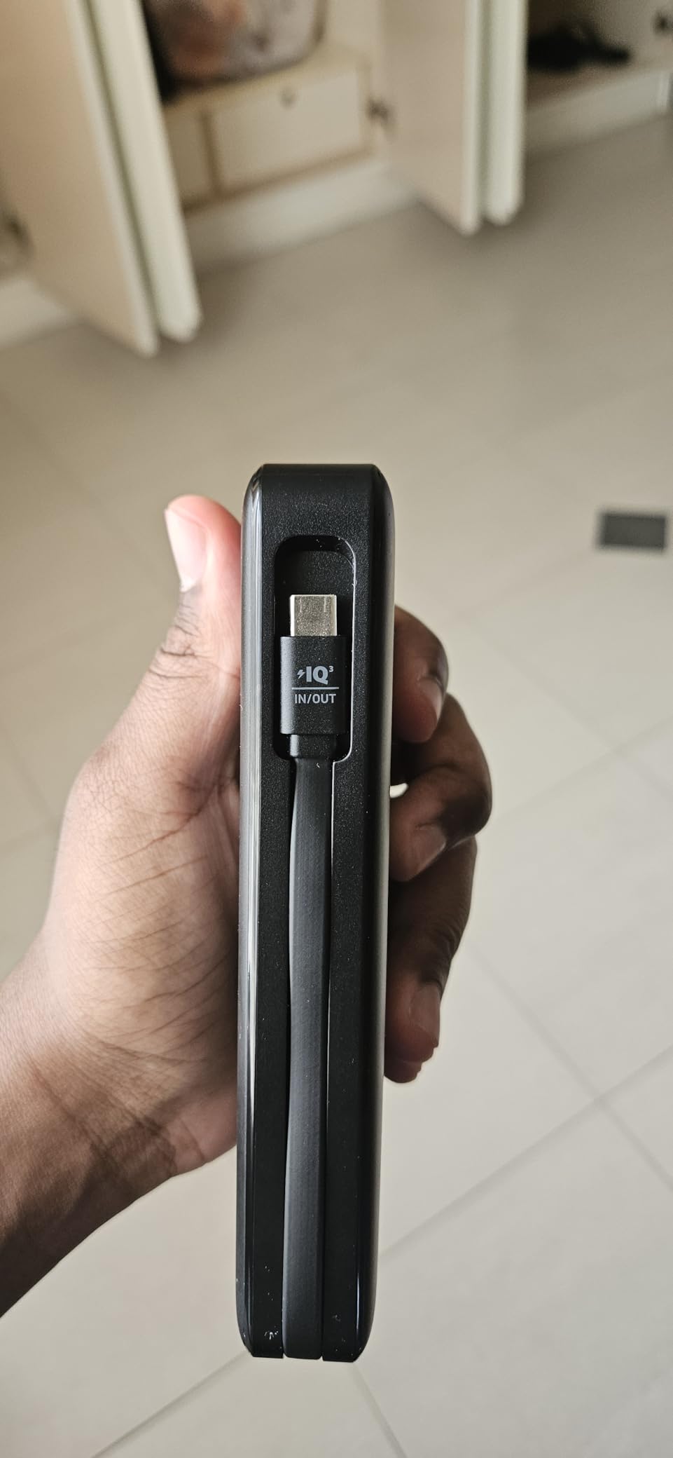 Anker Power Bank, 20,000mAh Travel Essential Portable Charger with Built-in USB-C Cable, 3-Port 87W Max Fast Charging Battery Pack, for MacBook, iPhone 16/15 Series, Samsung, Switch, and More - Customer Photo 3