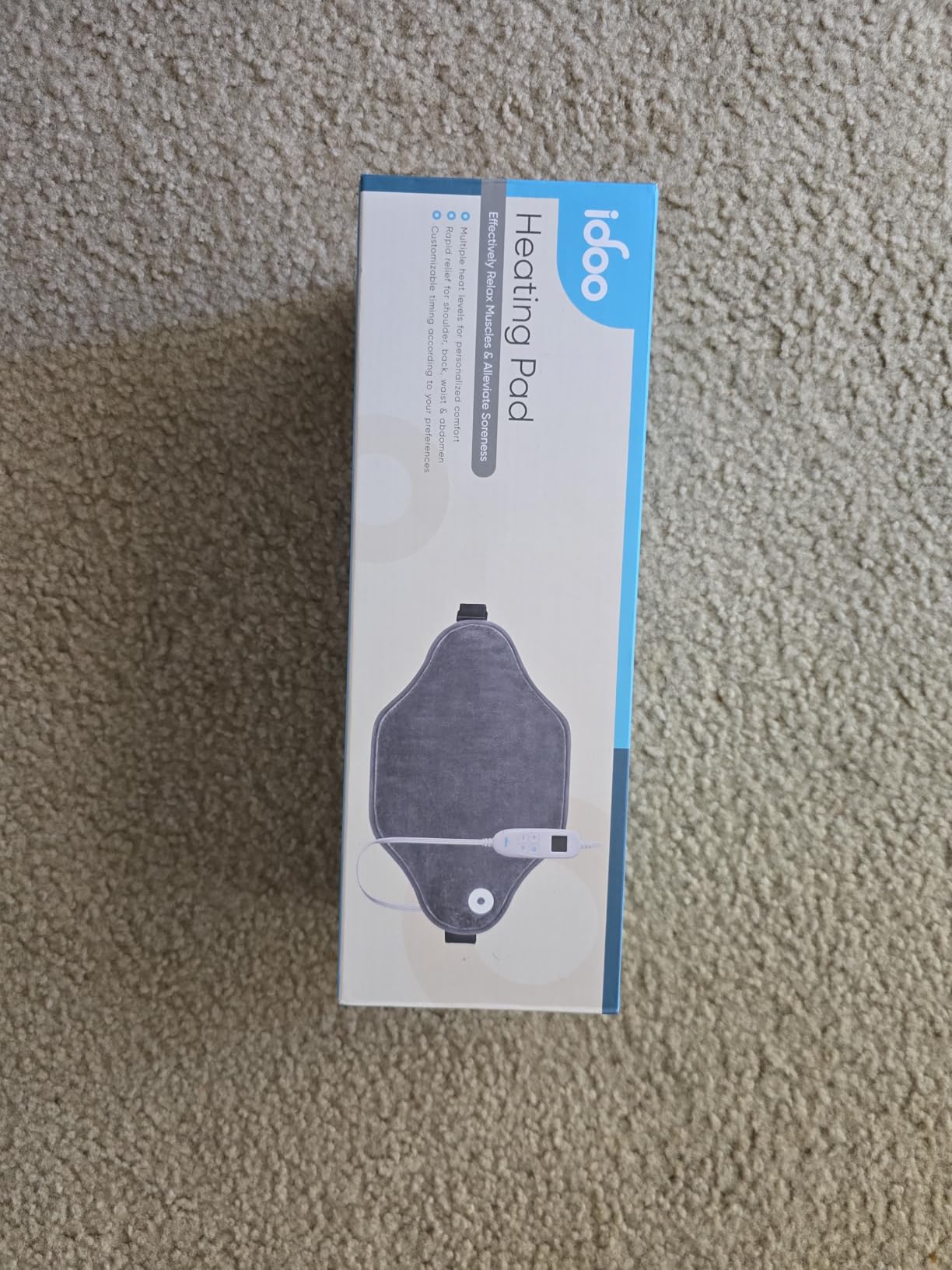 iDOO Portable Heating Pad, Electric Heated Belt Wrap for Period Cramps, Lower Back, Neck Shoulder, FSA Eligible, ETL Certified, Back Belly Heating Pad, Mothers Day Gifts for Mom Daughter,15