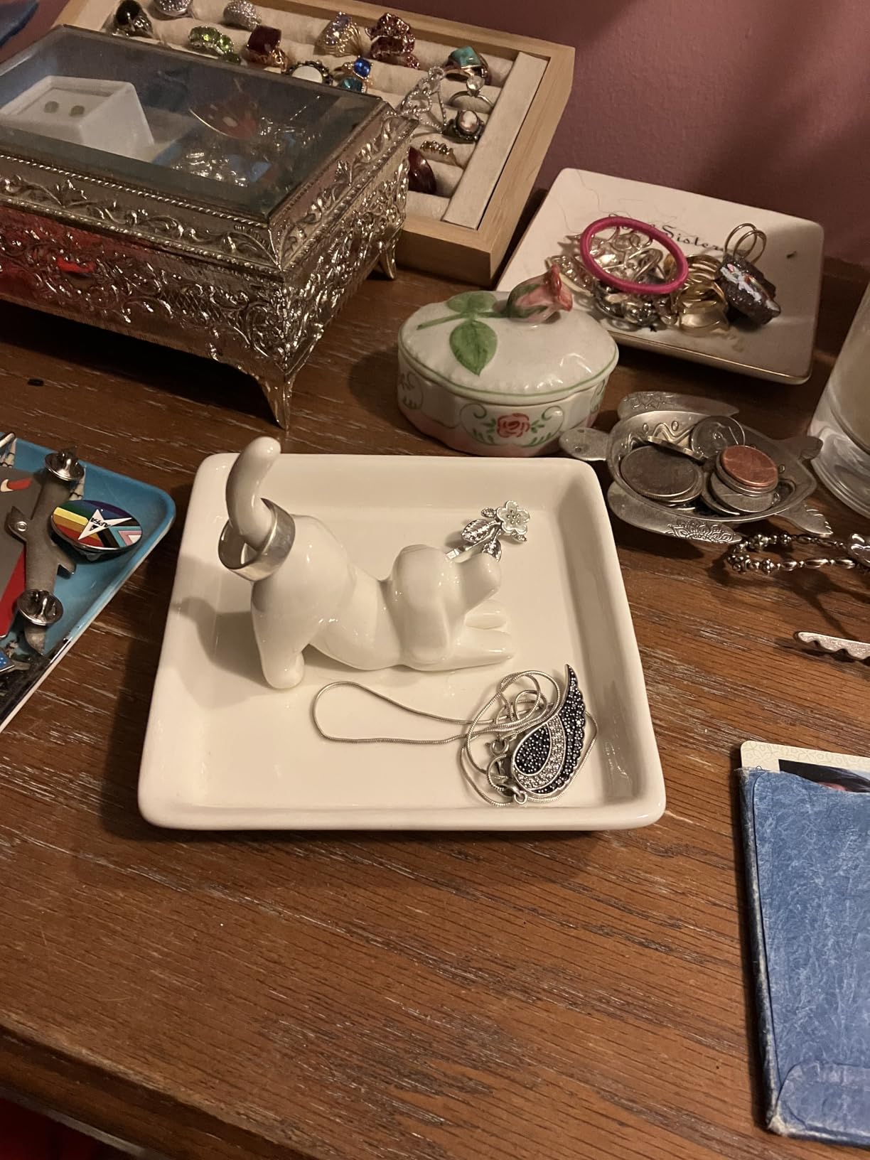 Daughter in Law Gifts, Jewelry Dish Ring Tray, Wedding Bridal Shower Engagement Mother's Day Christmas Birthday Gifts for Daughter in Law - Customer Photo 1