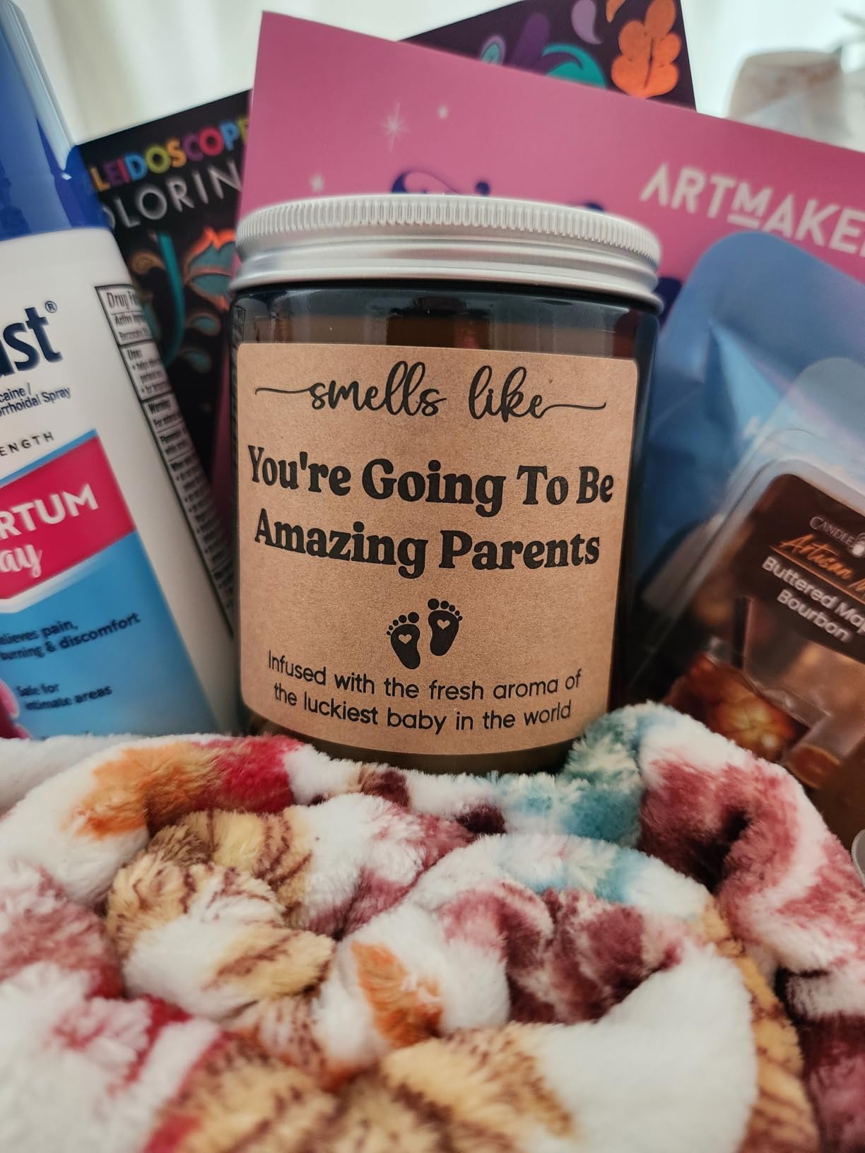 GSPY Candles, New Parents Gifts for Couples, Mom to be, New Dad - Christmas, Pregnancy, Congratulations 1st Baby, Gender Reveal Gifts for Parents to be - Customer Photo 1