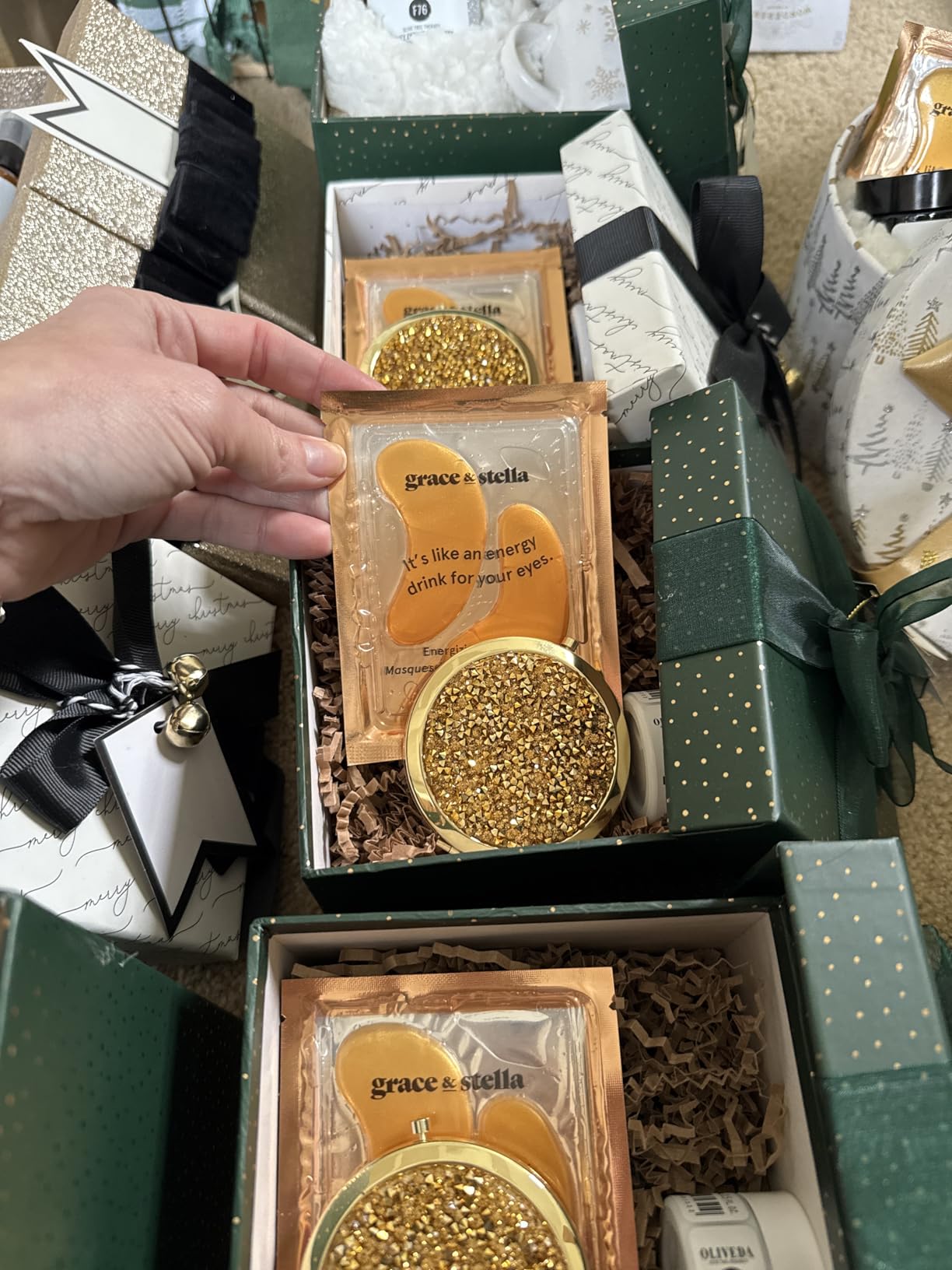 grace & stella Under Eye Patches (12 pairs) Eye Masks for Puffy Eyes and Dark Circles - Stocking Stuffers for Teen Girls, Christmas Gifts for Women, White Elephant Gifts, Birthdays, Holidays - Vegan - Customer Photo 1