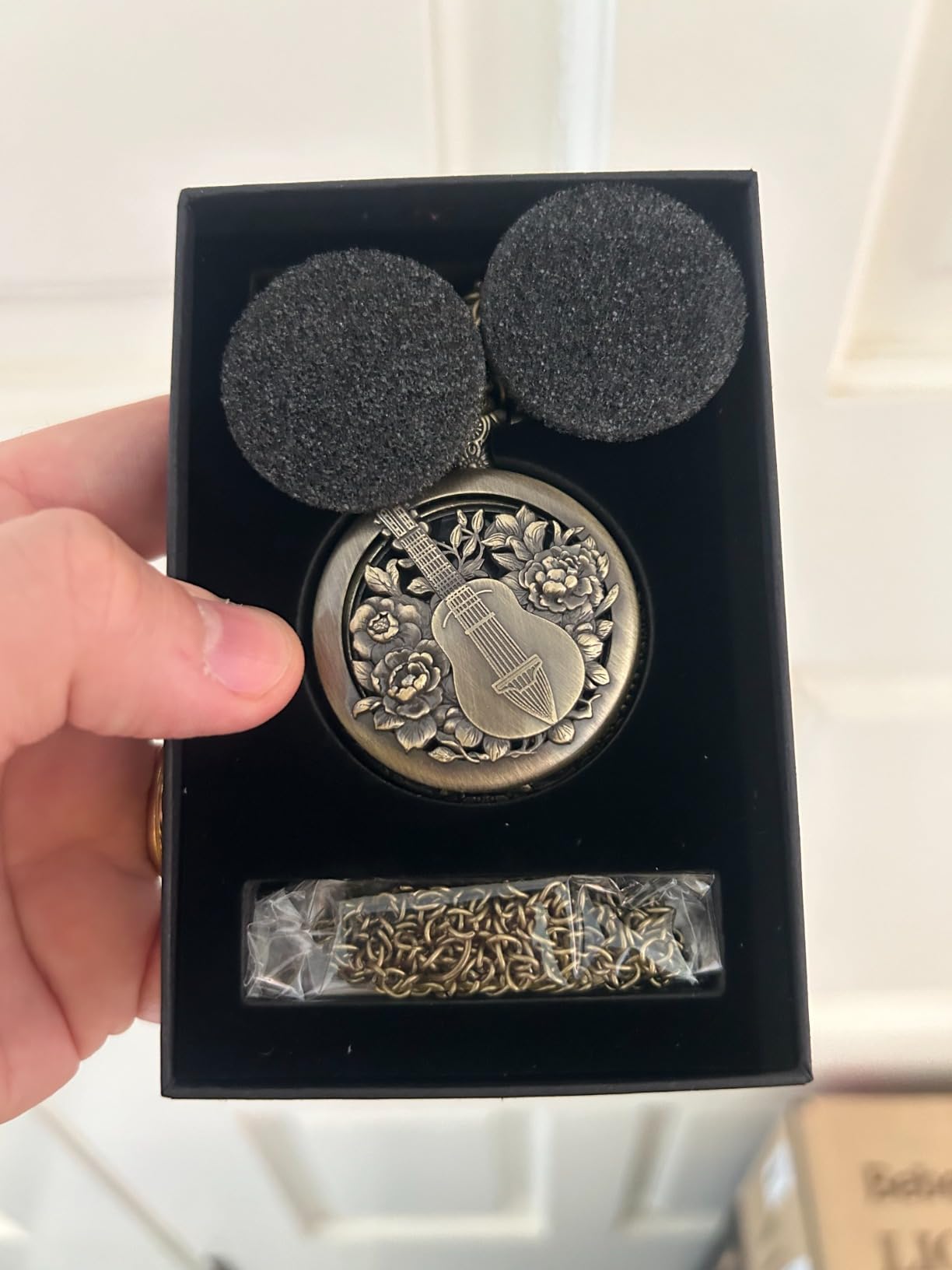 Mini DND Dice Set with Bronze Steampunk Gear Pocket Watch Shell Case, 7pcs Polyhedral Metal DND Dice Set, D&D Gifts with Gift Box, Role Playing Board Games DND Accessories - Customer Photo 5