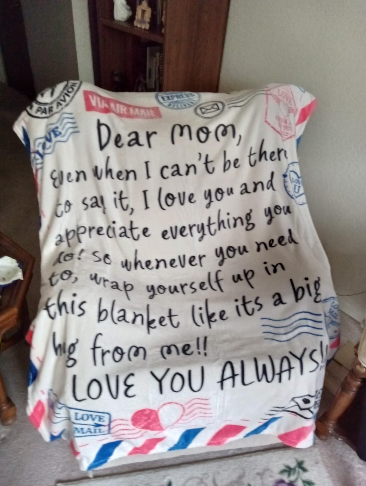 Joiedomi Gifts for Mom Christmas Mom Blanket Gift from Daughter Son Soft Flannel Throw Blanket Presents for Mother Birthday Mother's Day 50