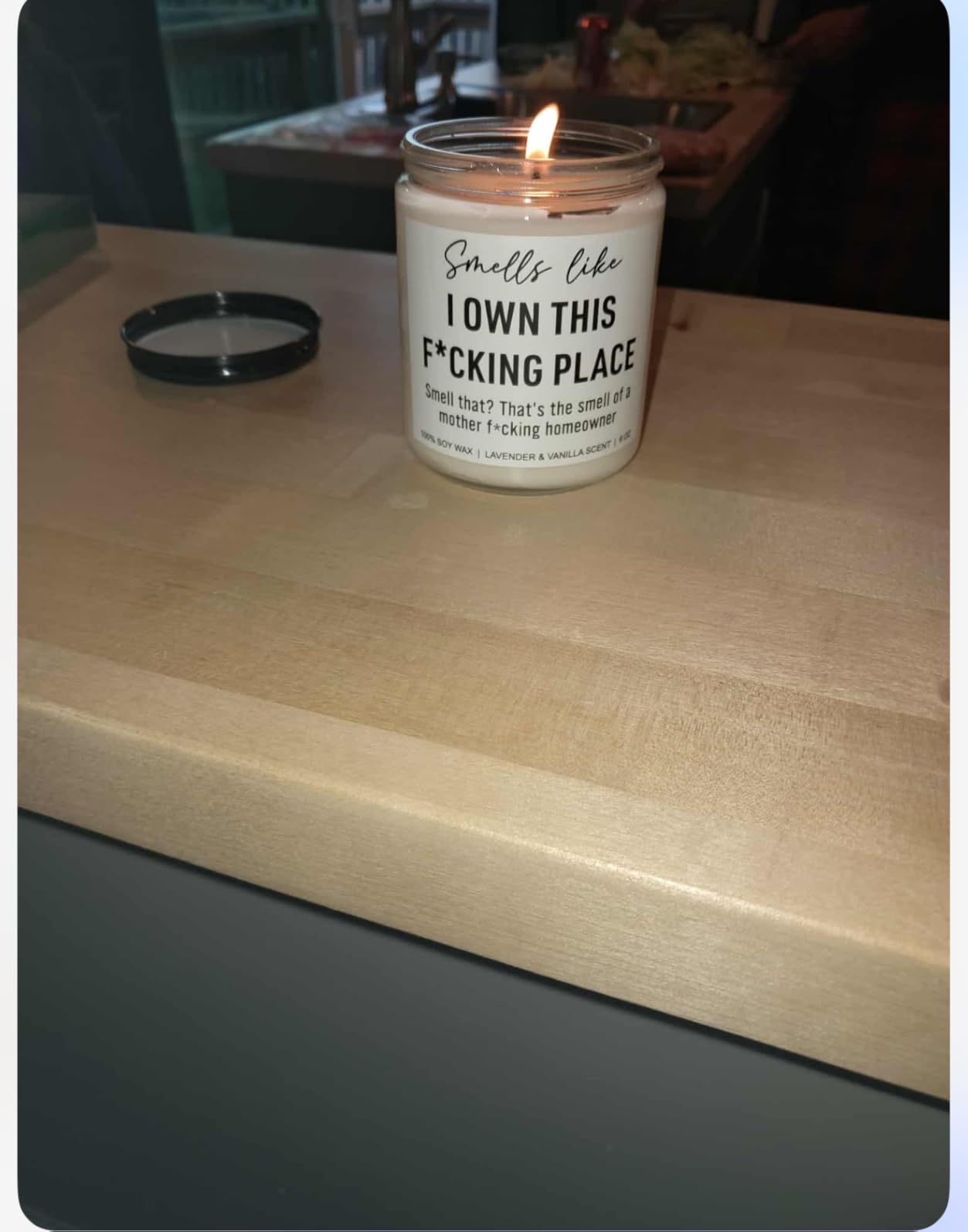 Funny Scented Candle, House Warming Gifts New Home, Housewarming Gifts for Women, Men, Couple, New Homeowner - First Apartment Essentials - Closing Presents for Home Buyers - 9 oz - Customer Photo 1