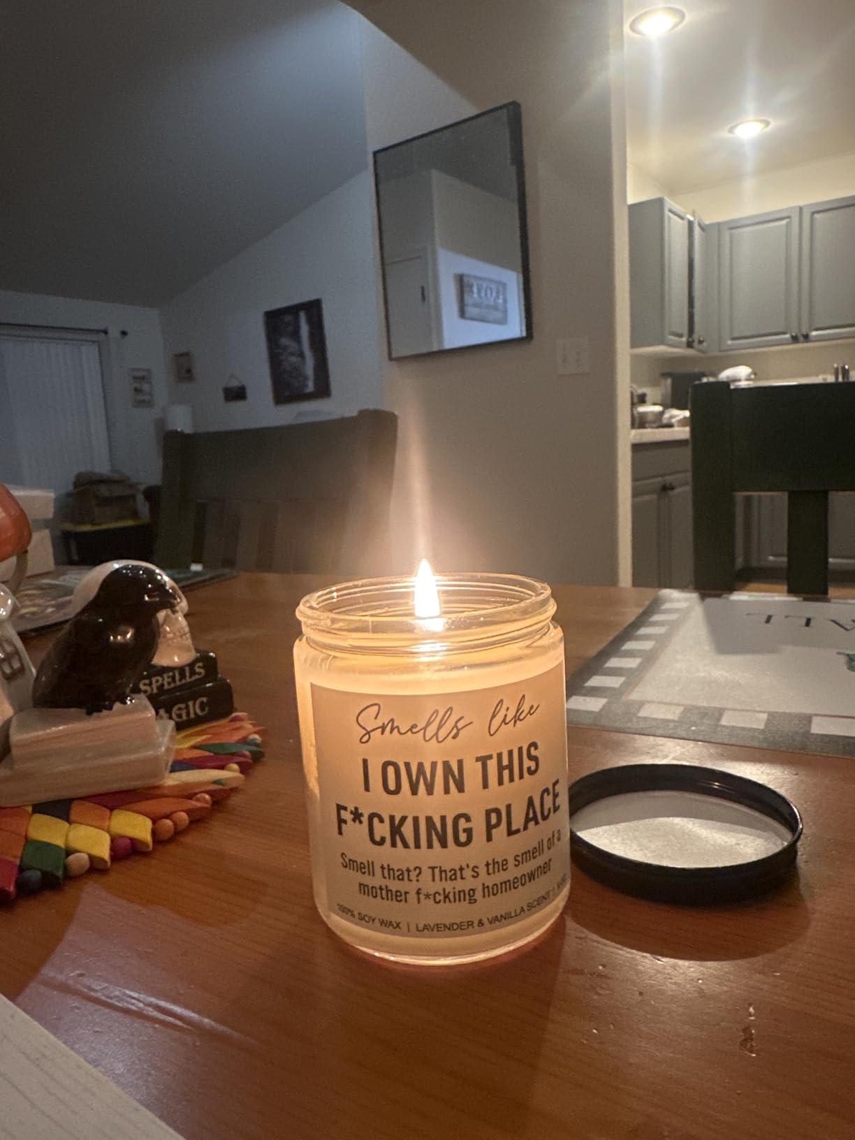 Funny Scented Candle, House Warming Gifts New Home, Housewarming Gifts for Women, Men, Couple, New Homeowner - First Apartment Essentials - Closing Presents for Home Buyers - 9 oz - Customer Photo 2