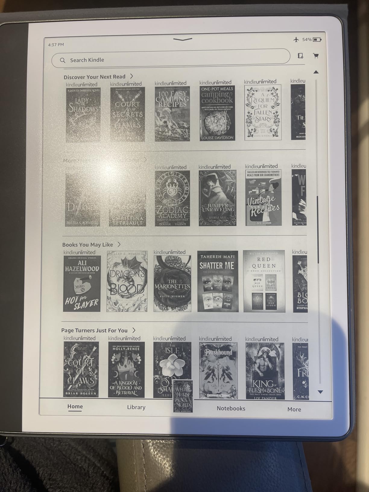 Amazon Kindle Scribe (64GB) - Your notes, documents and books, all in one place. With built-in AI notebook summarization. Includes Premium Pen - Tungsten Customer Review Amazon Kindle Scribe (64GB) - Your notes, documents and books, all in one place. With built-in AI notebook summarization. Includes Premium Pen - Tungsten - Customer Photo 1